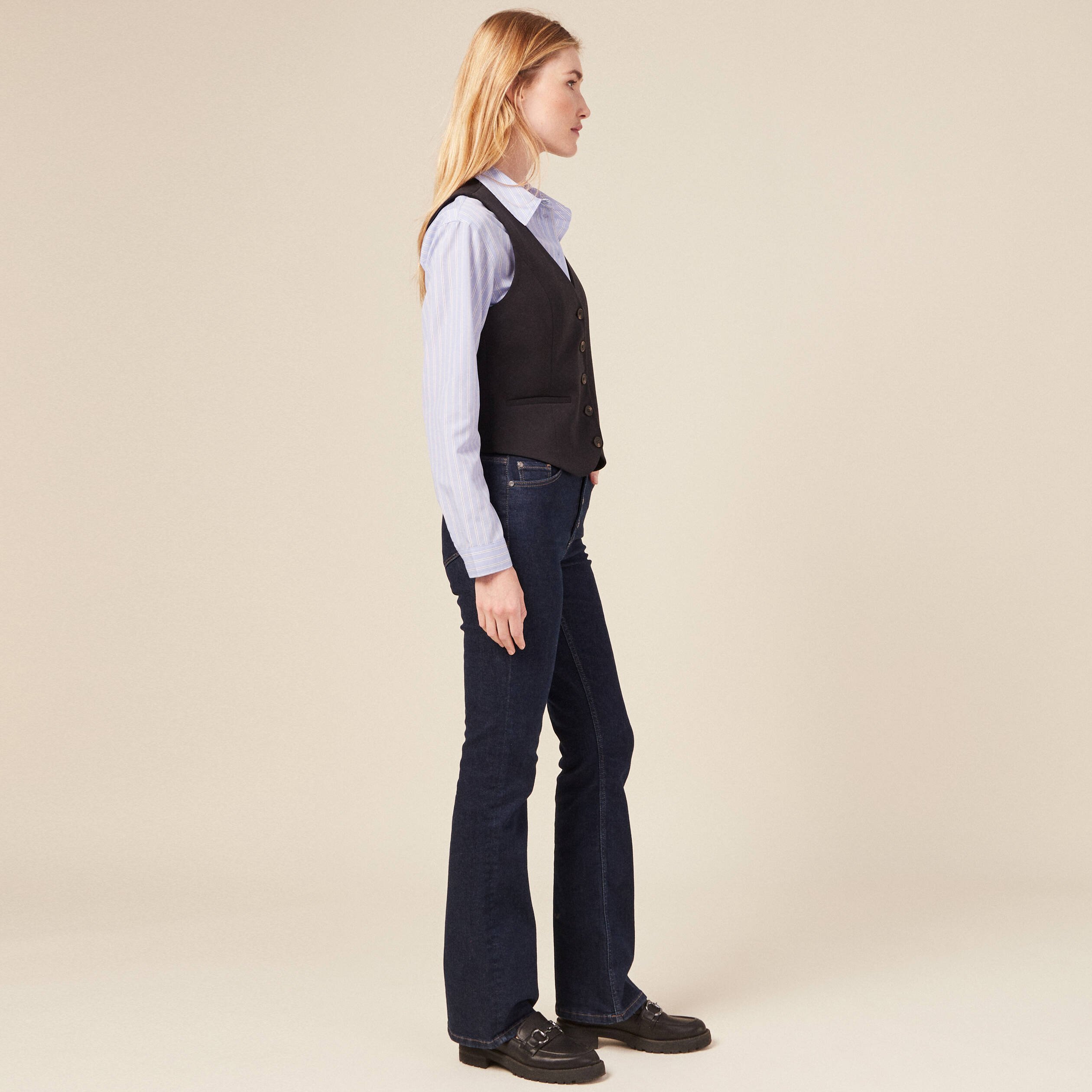 veston boutonne noir femme Veston boutonné noir femme