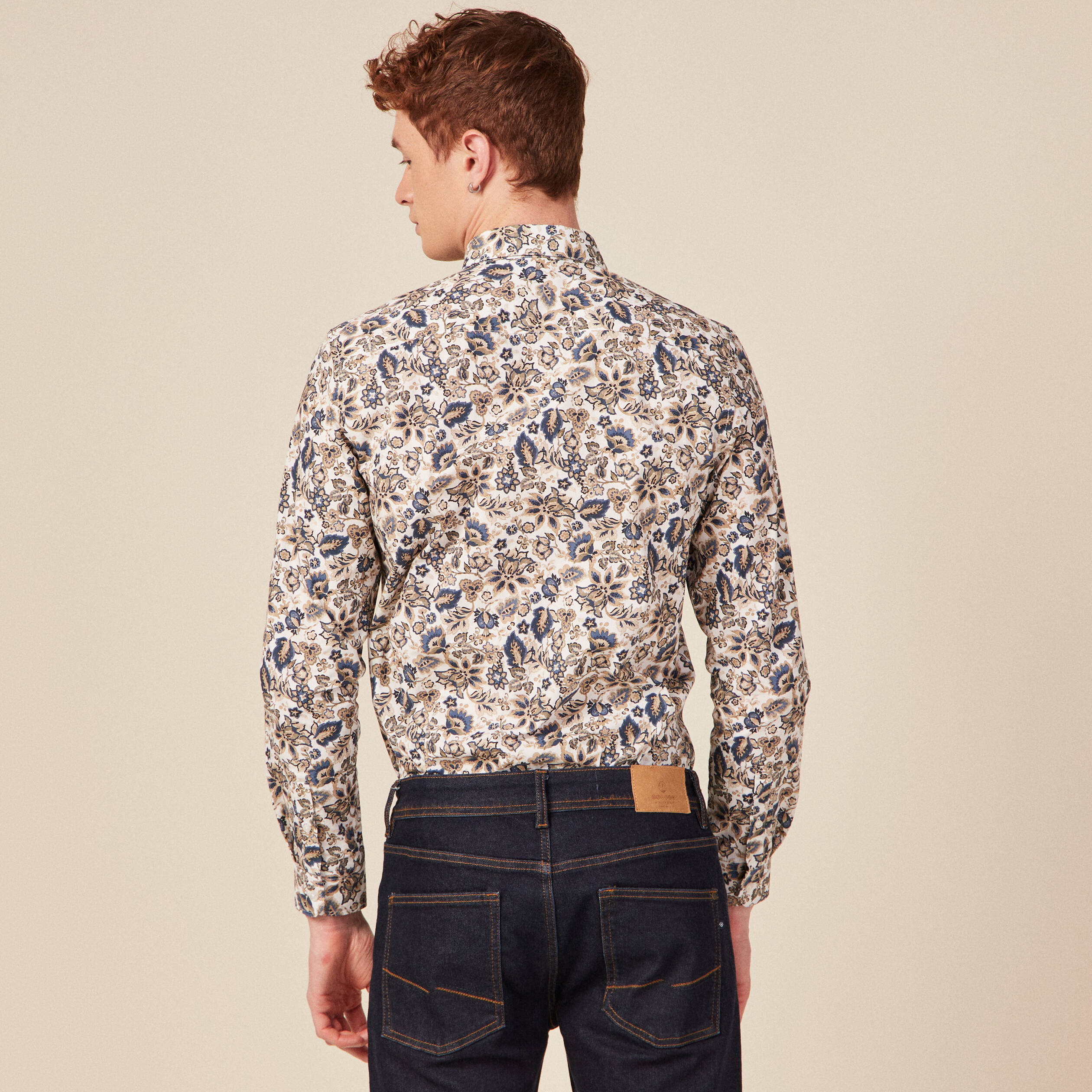 chemise a manches longues blanc homme Chemise à manches longues blanc homme