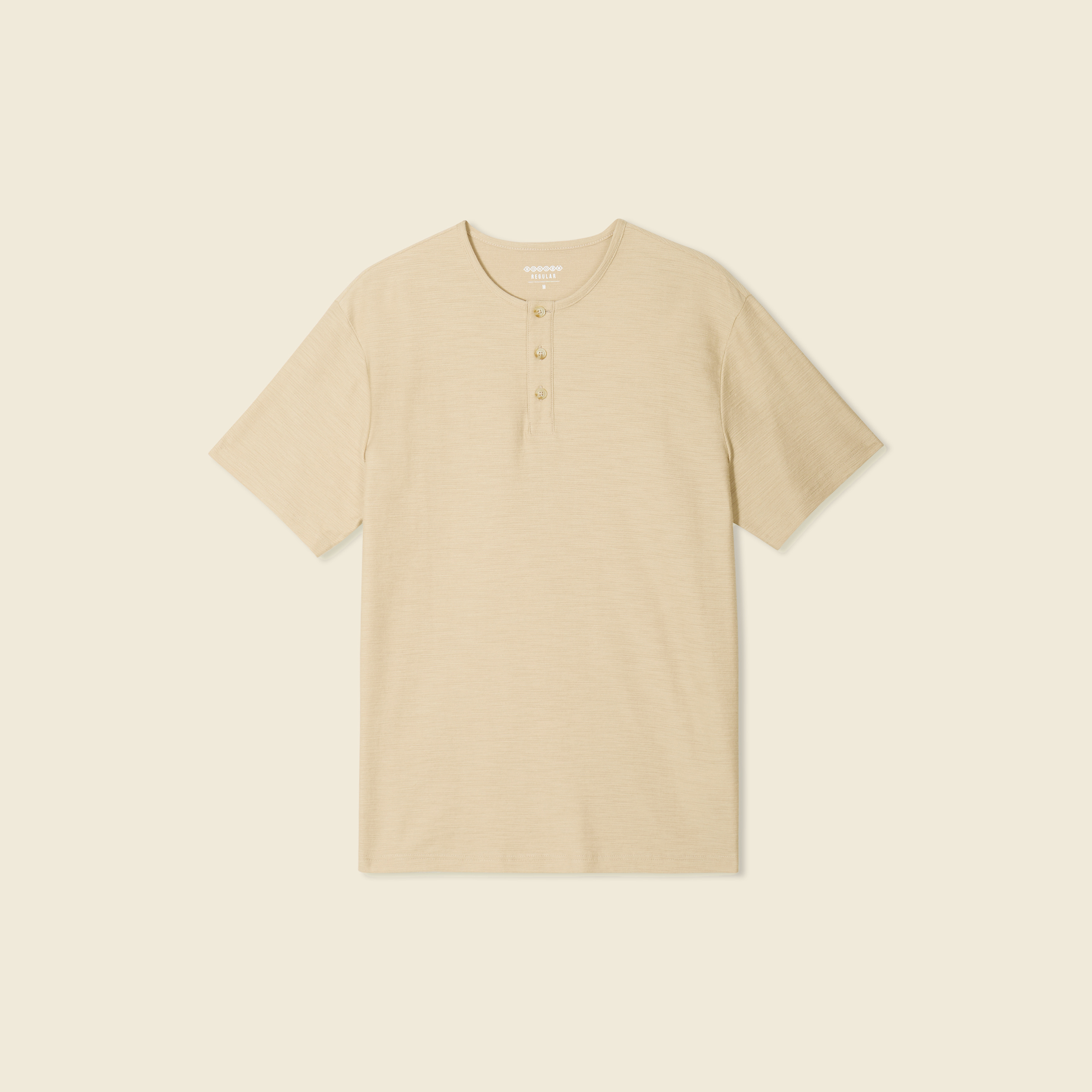 T-shirt manches courtes beige homme