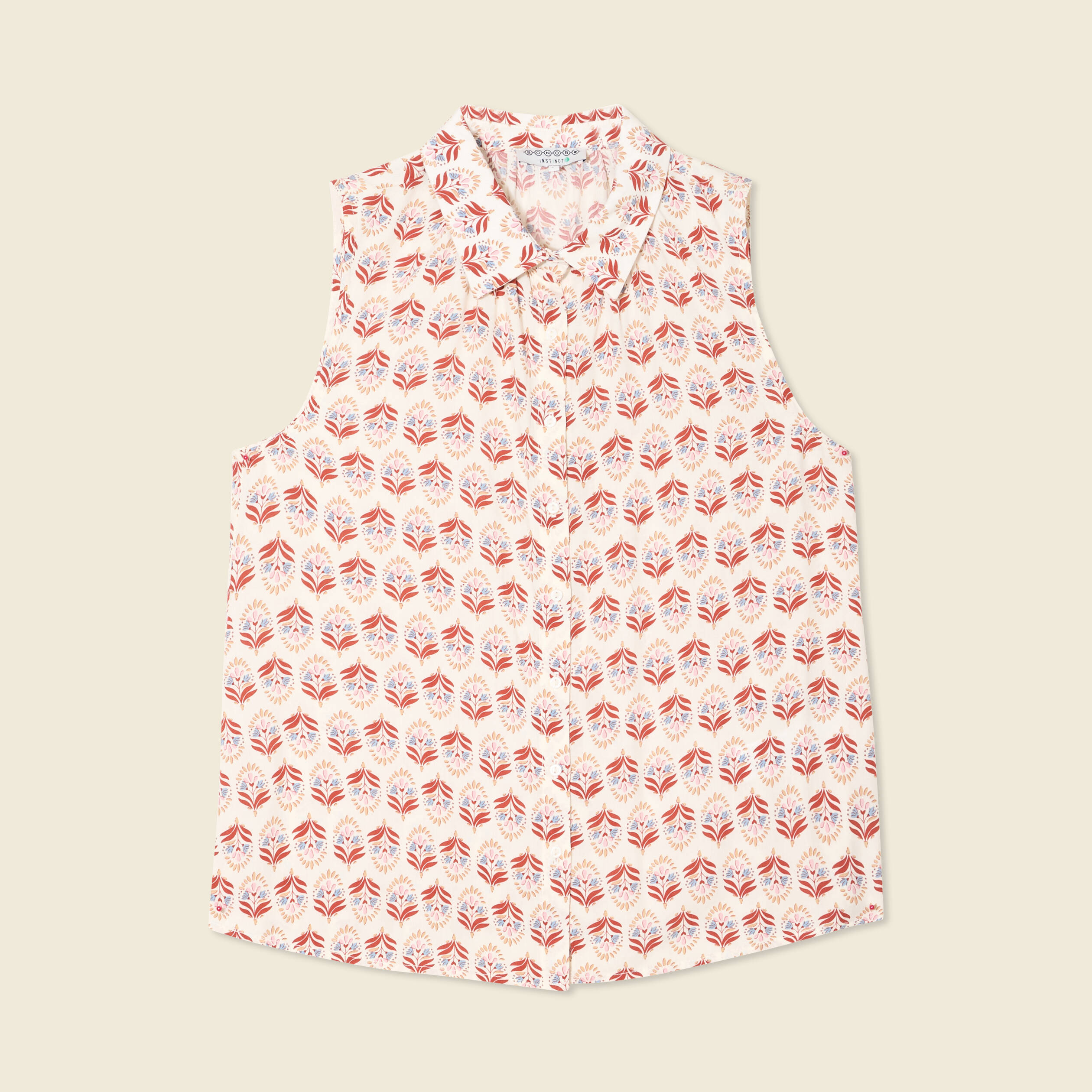 blouse sans manches ivoire femme Blouse sans manches ivoire femme