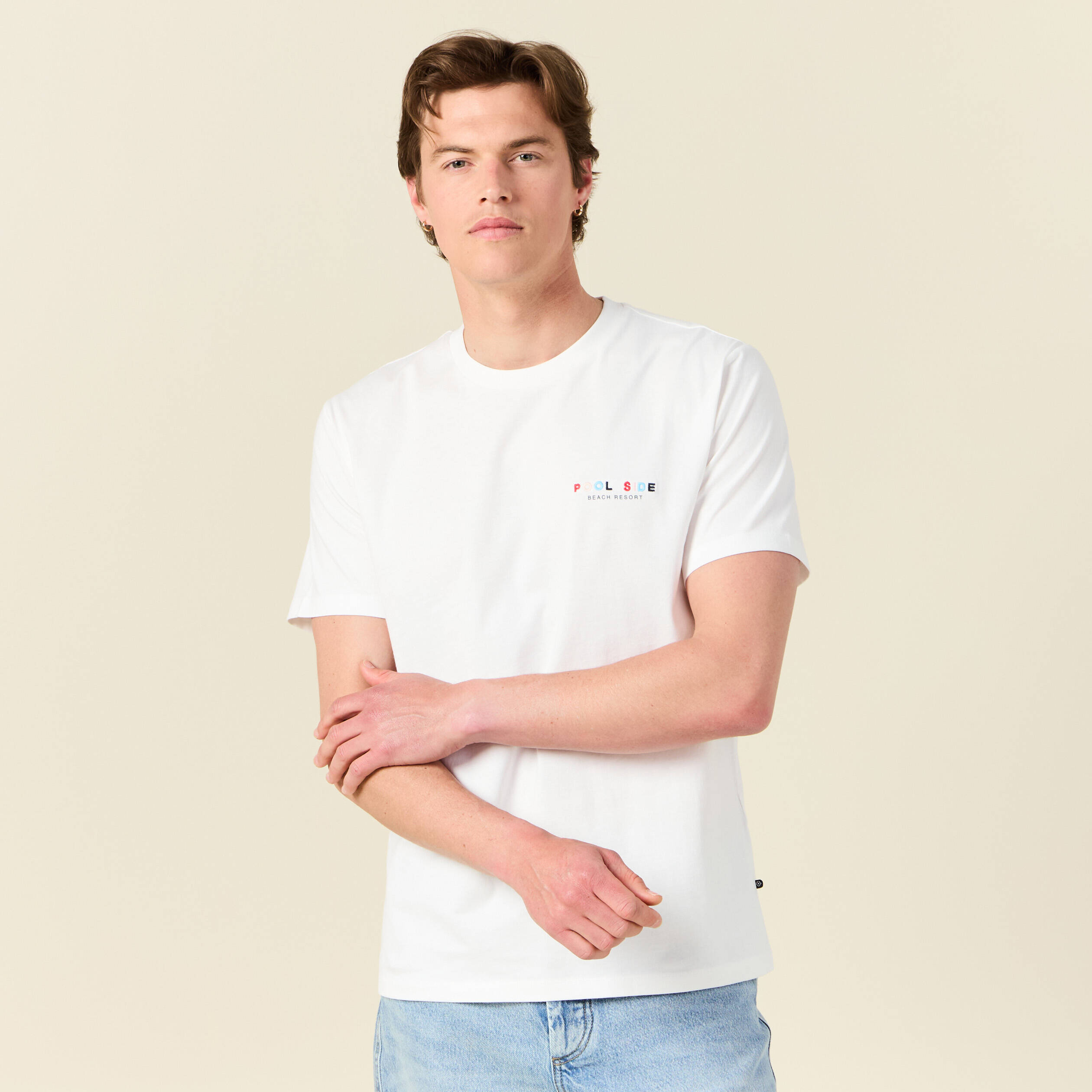 t shirt eco responsable ecru homme T-shirt éco-responsable ecru homme