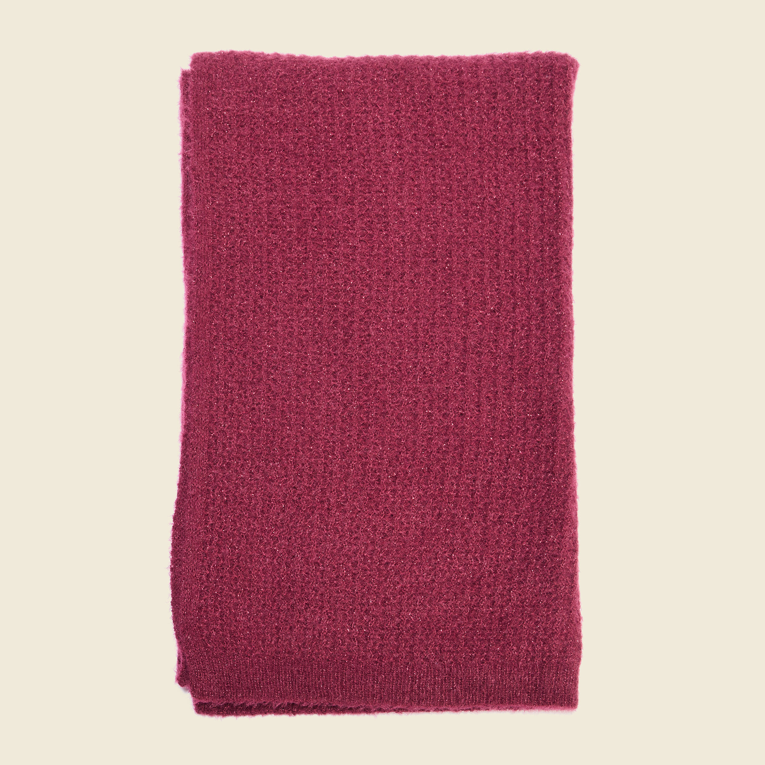 &Eacute;charpe tricot&eacute;e bordeaux femme