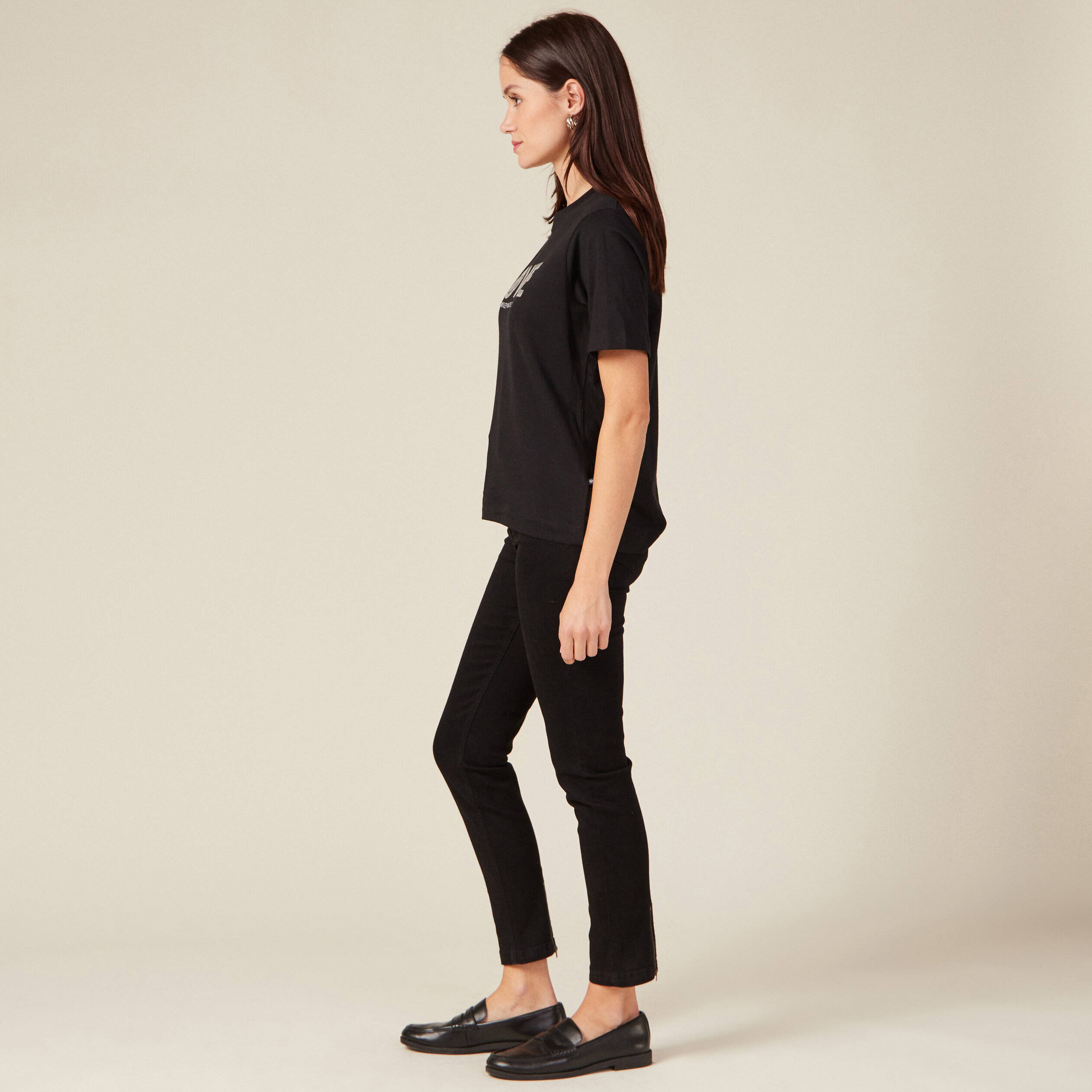 T-shirt SmileyWorld noir femme