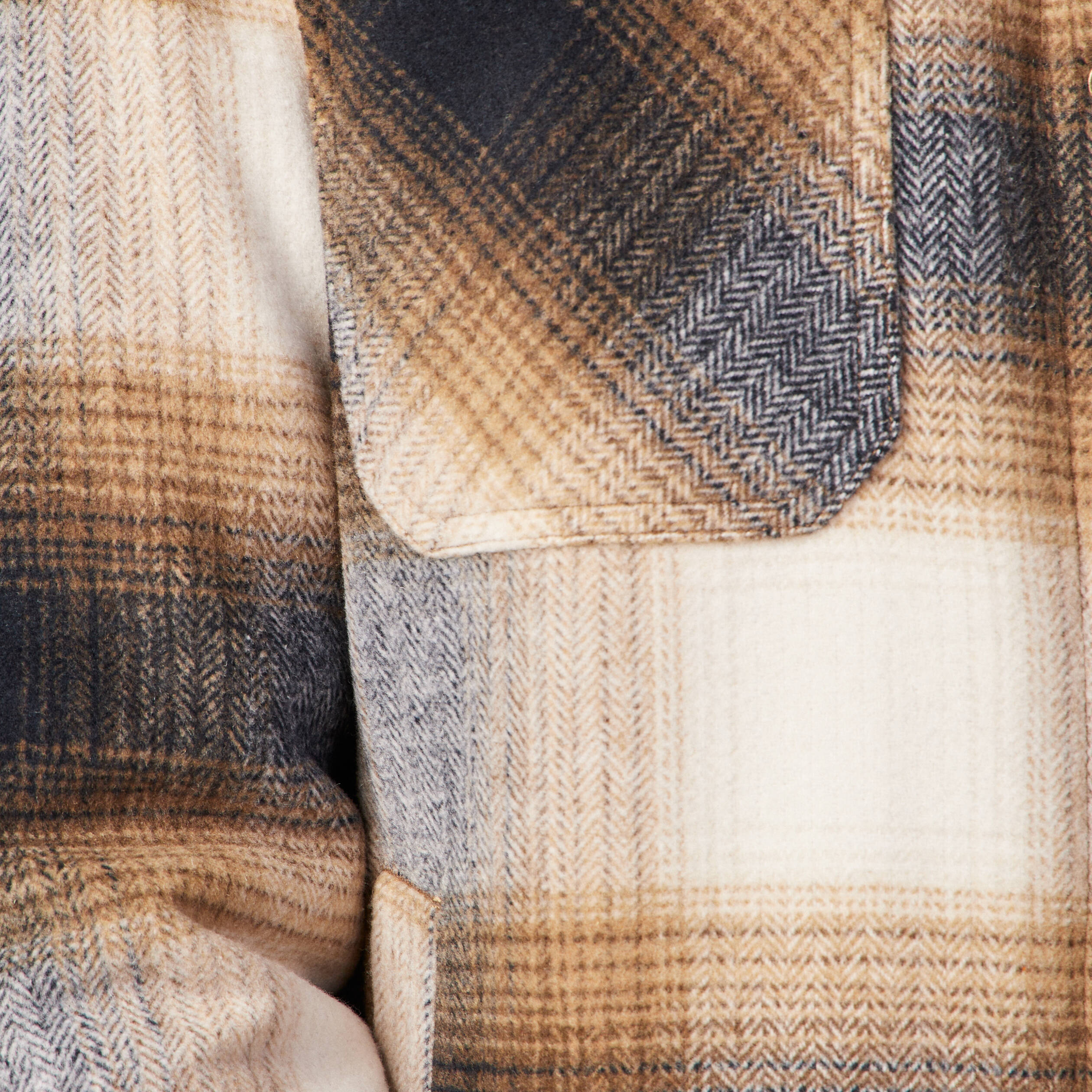 Veste surchemise ample ecru homme