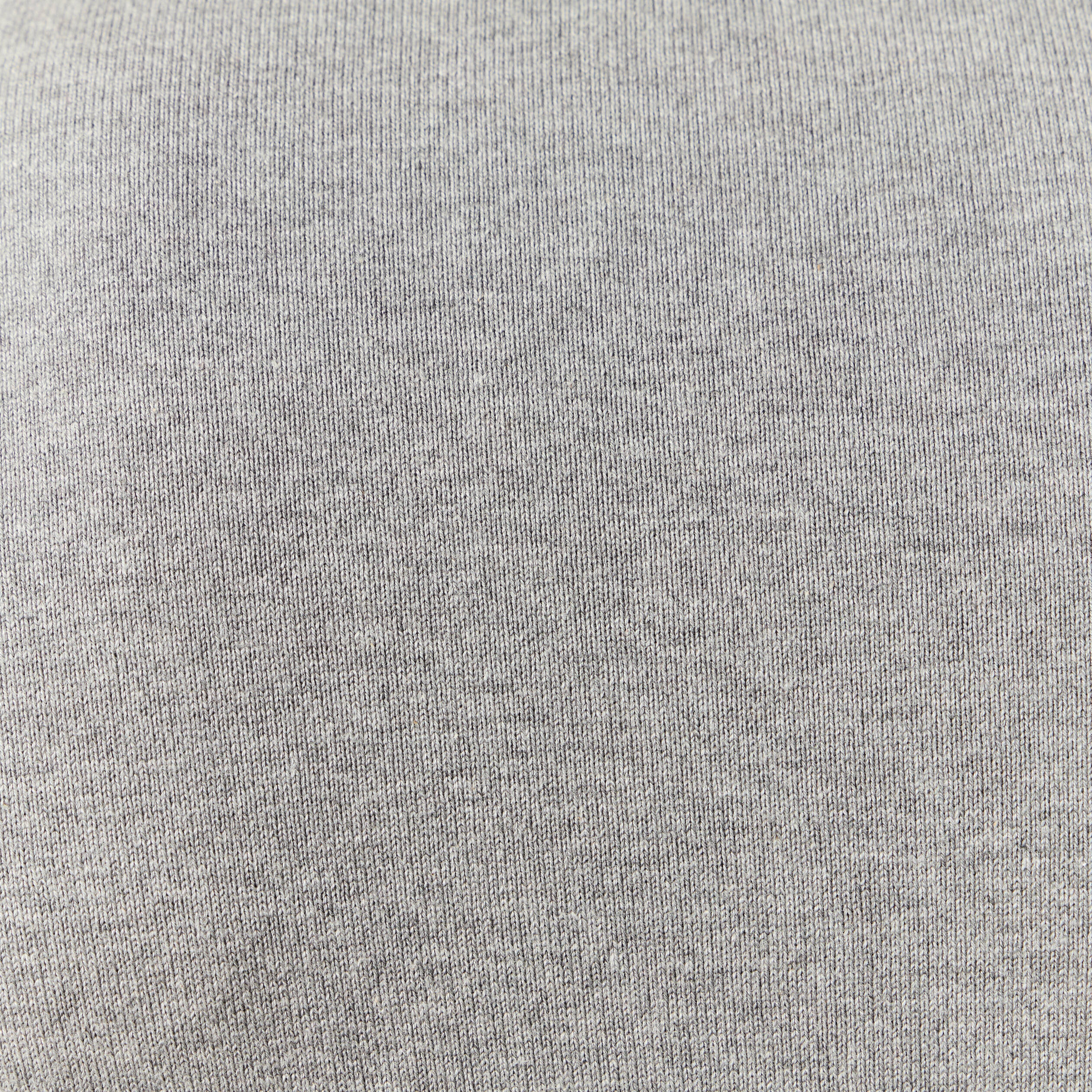 Pull droit court manches longues gris homme
