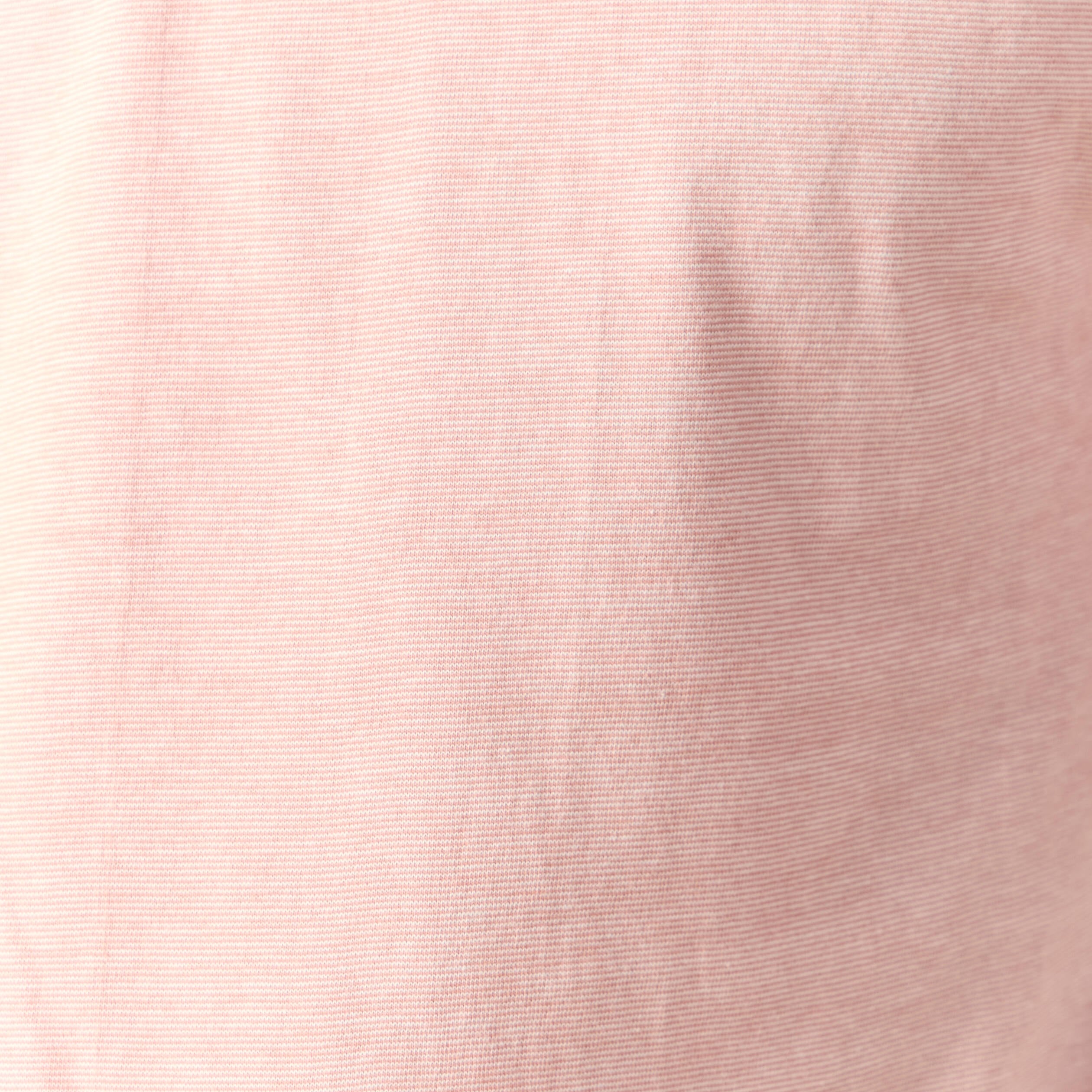 T-shirt cintr&eacute; col rond manches courtes vieux rose homme