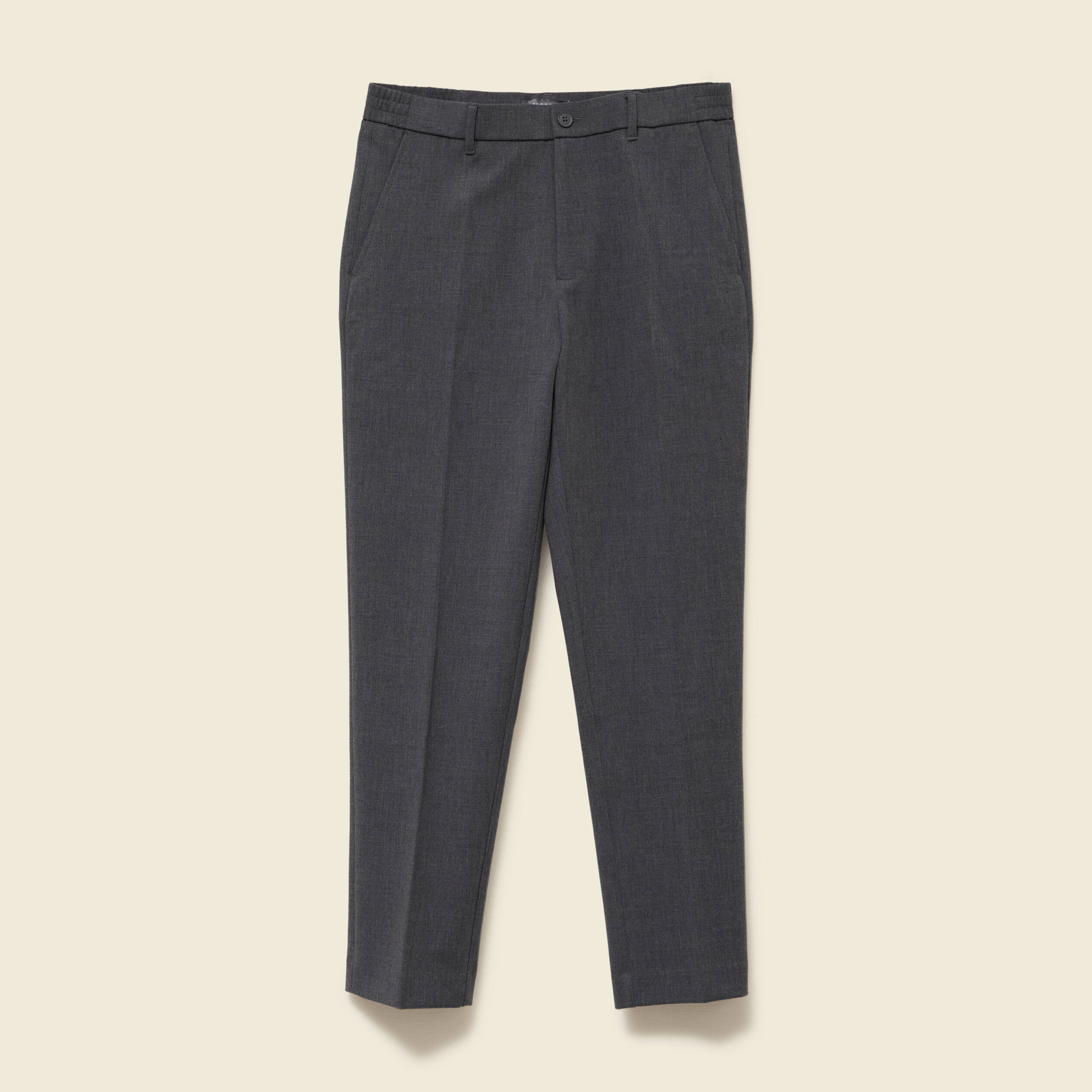Pantalon droit longueur 32 gris fonc&eacute; homme