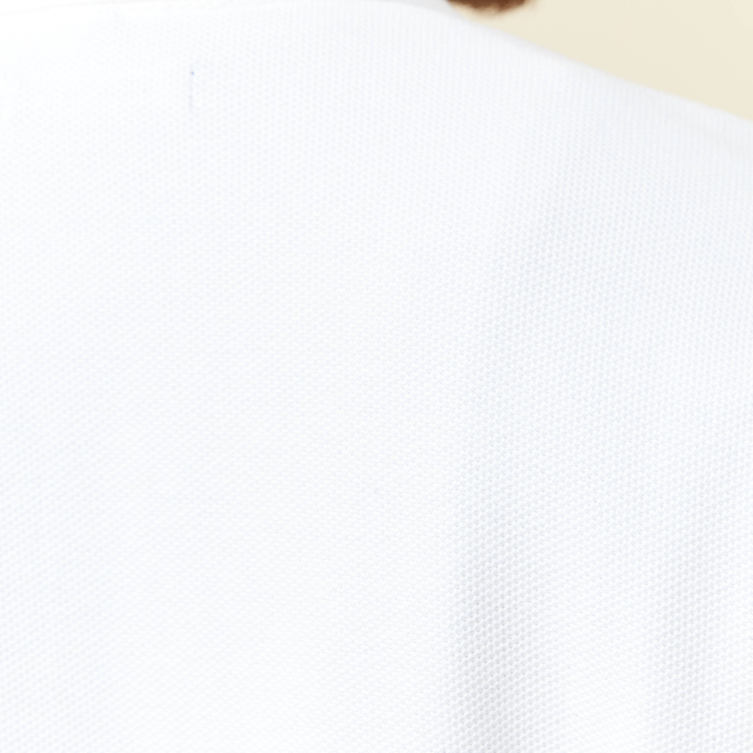 polo cintre manches courtes en coton blanc homme Polo cintré manches courtes en coton blanc homme