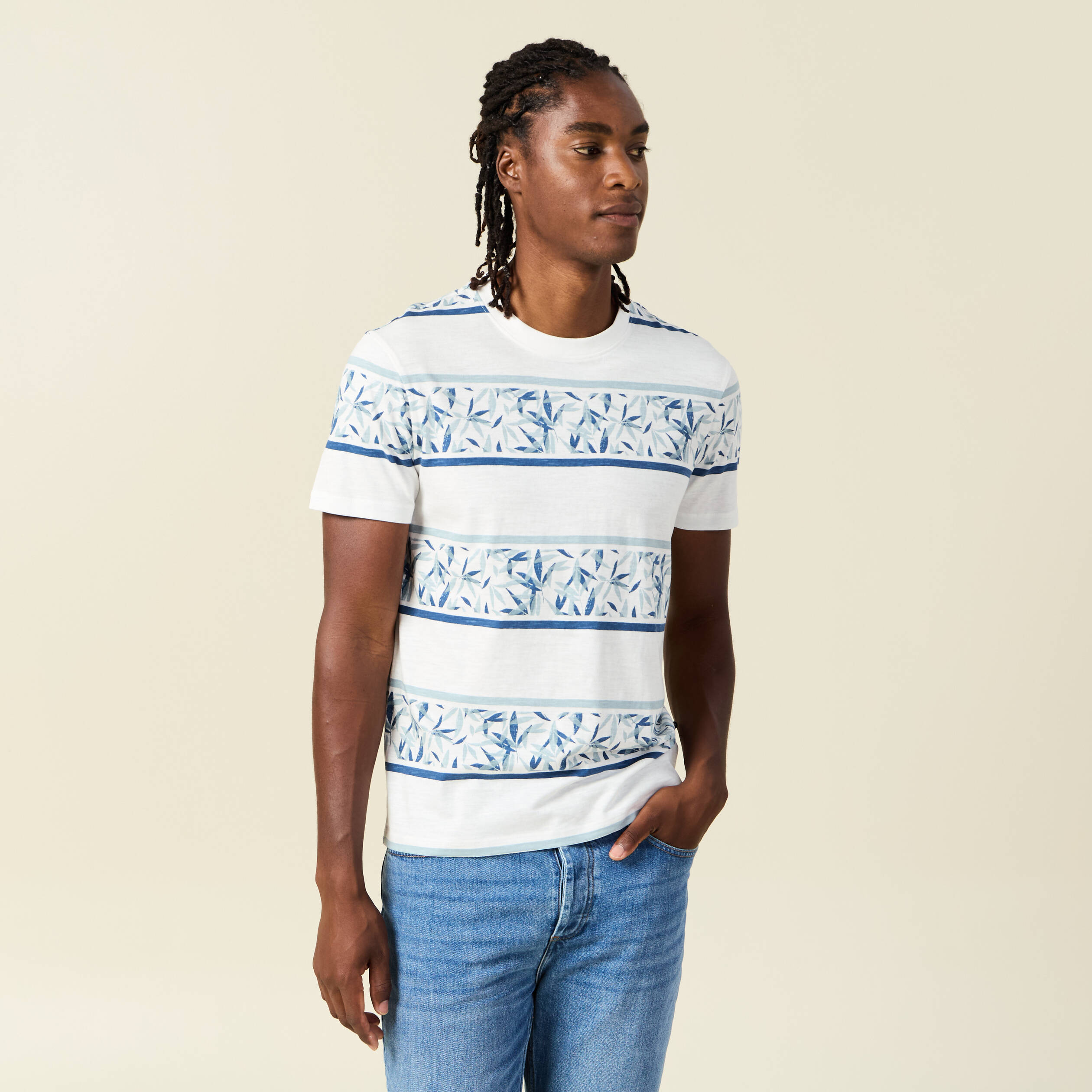 t shirt eco responsable bleu homme T-shirt éco-responsable bleu homme