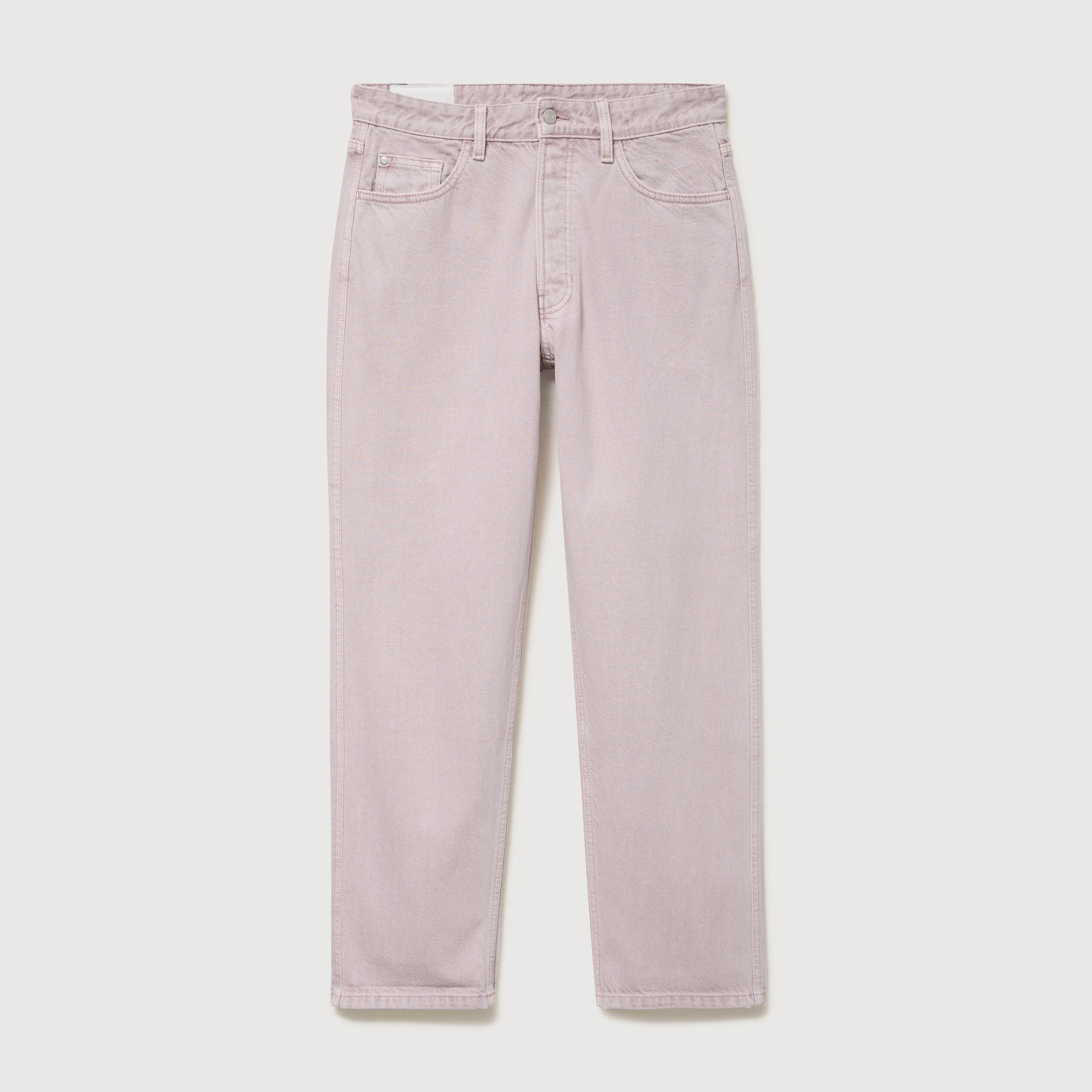 Jeans large longueur 32 en coton parme homme