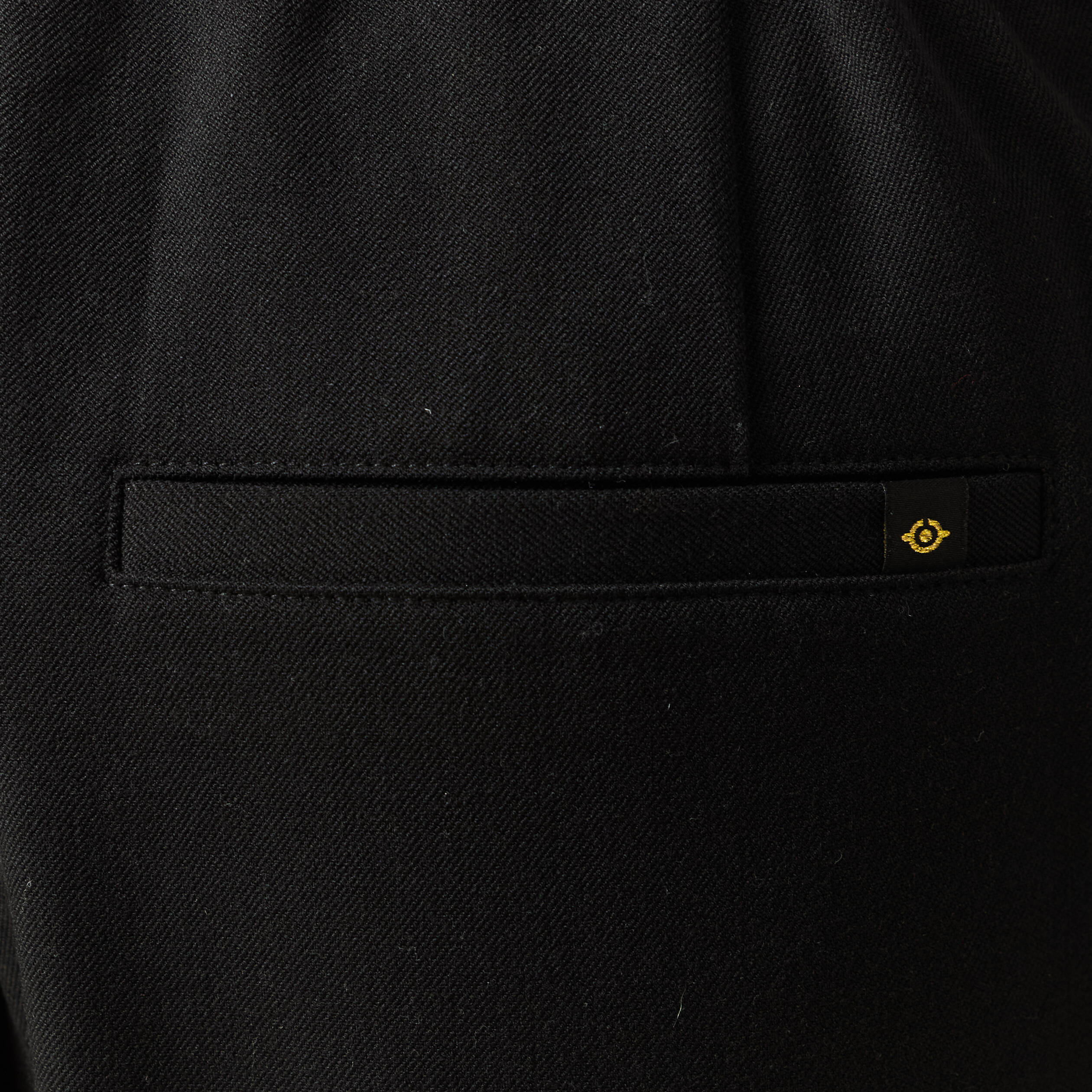Pantalon slouchy taille haute 7/8&egrave;me noir femme