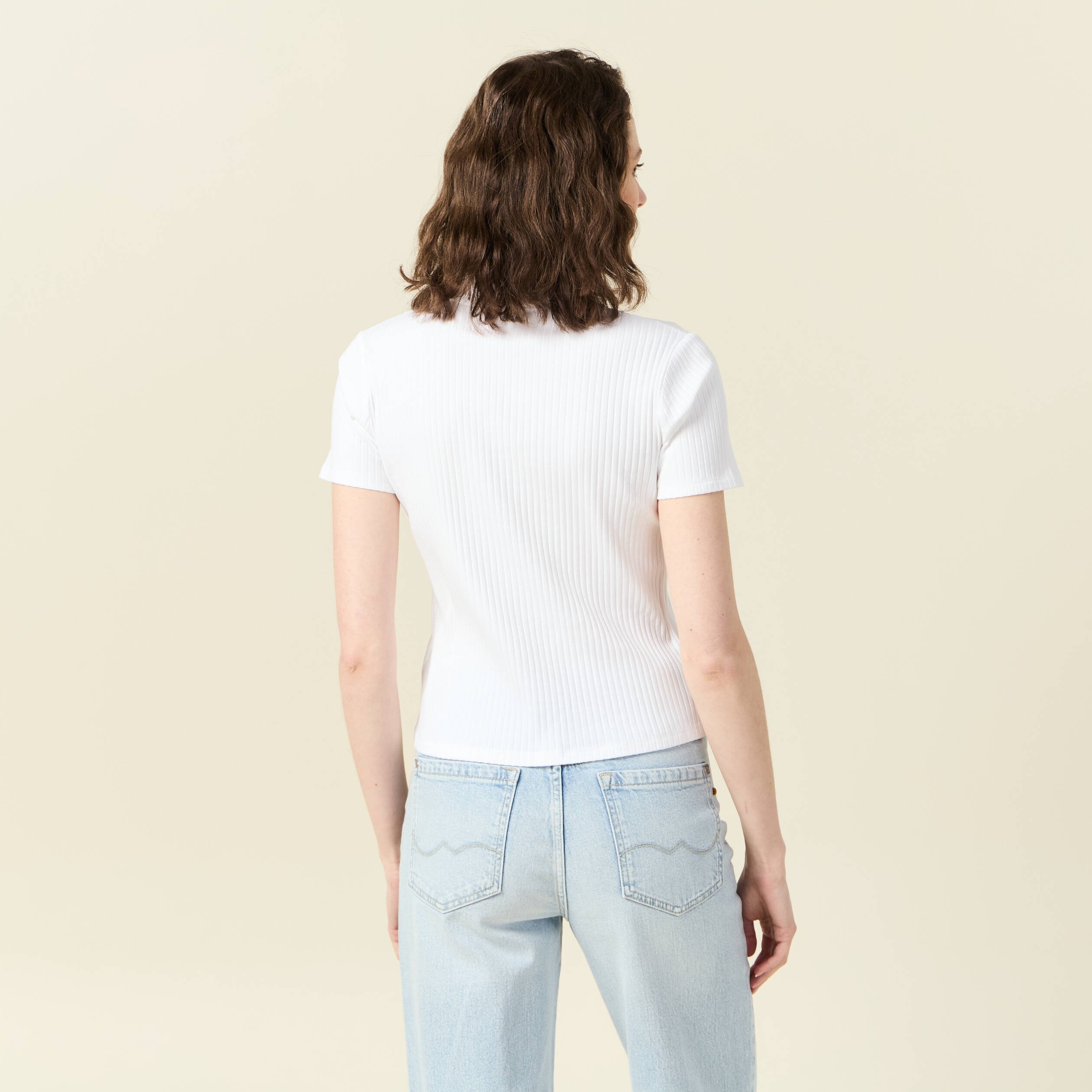 polo manches courtes blanc femme Polo manches courtes blanc femme