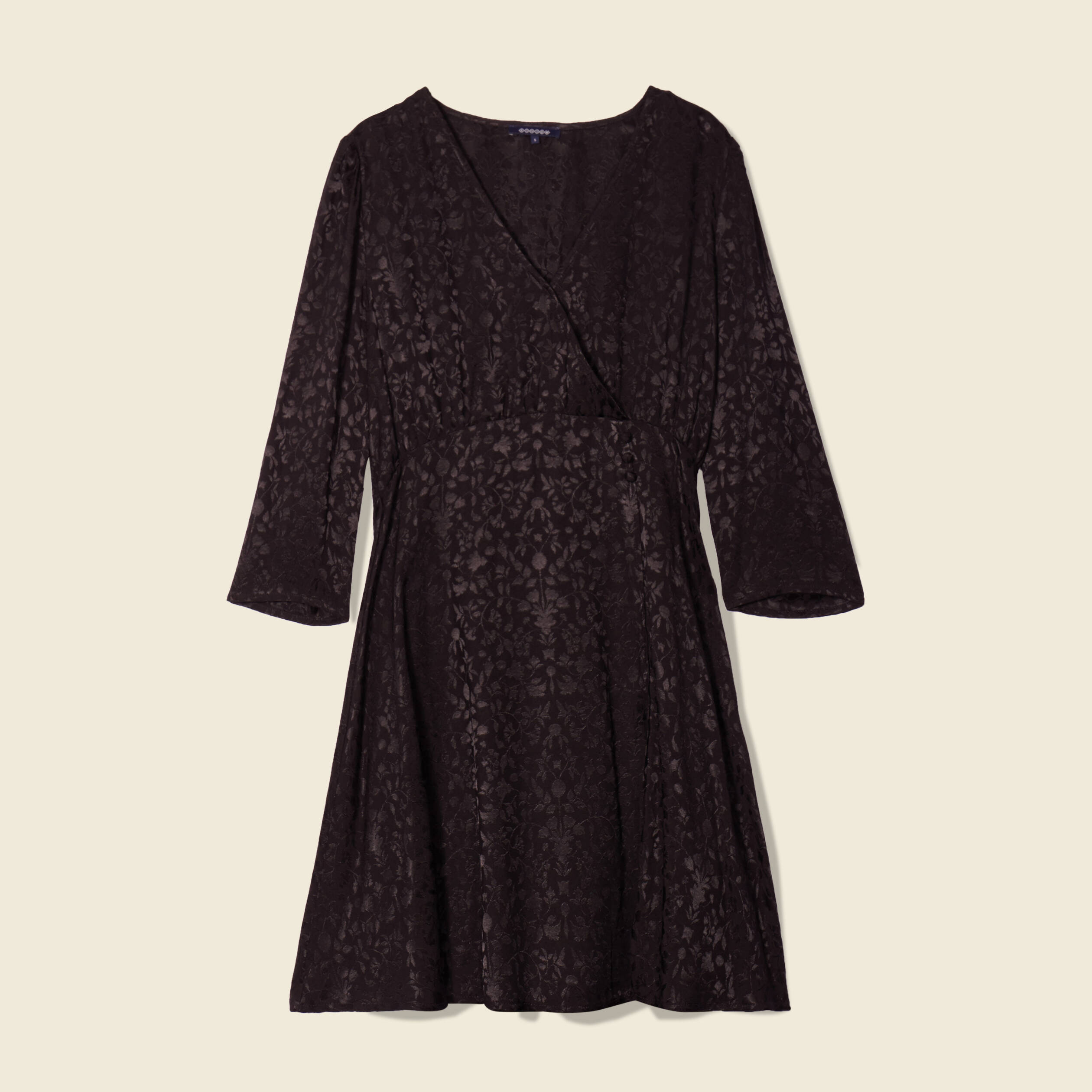robe evasee satin noir femme Robe évasée satin noir femme