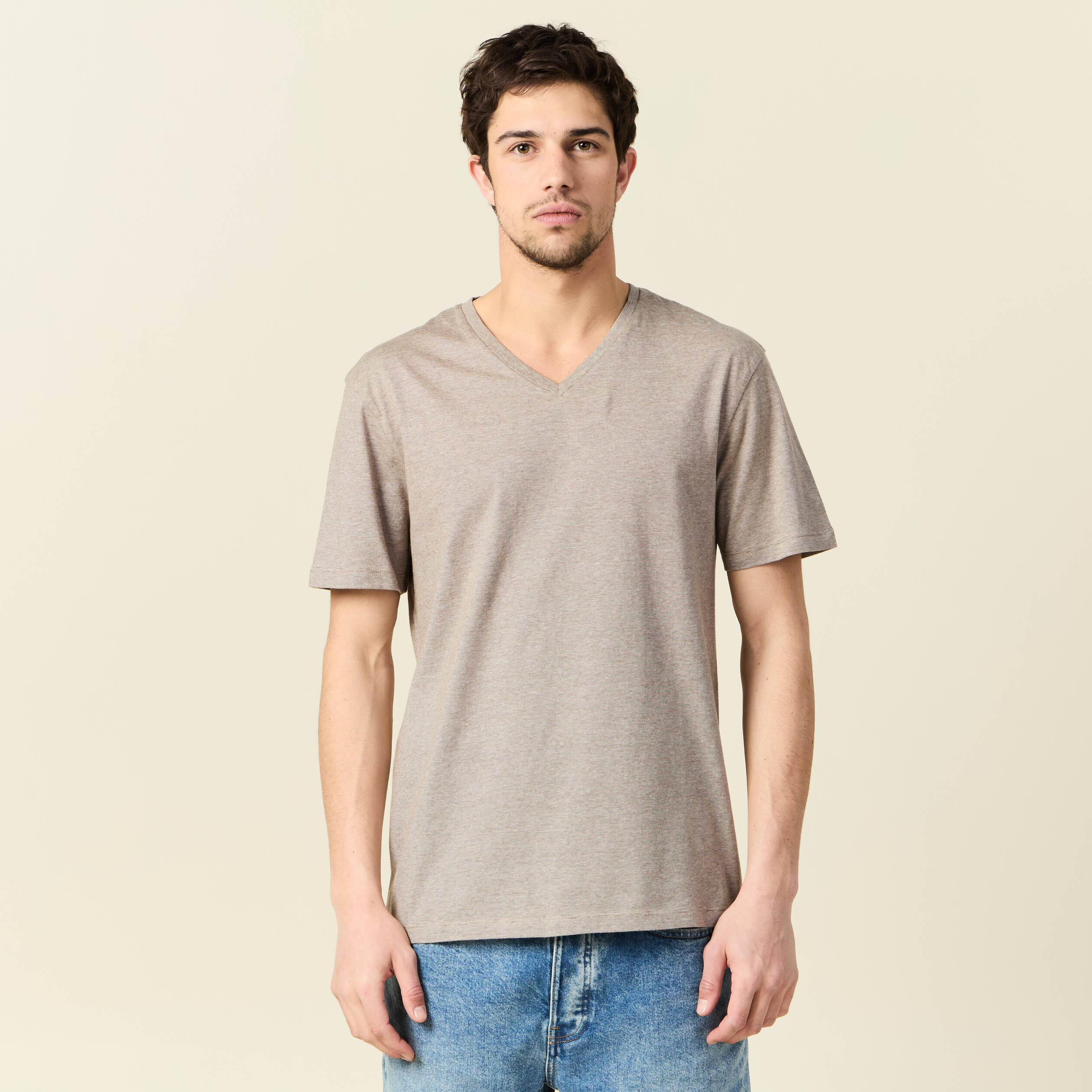 t shirt manches courtes homme vert kaki homme T-shirt manches courtes homme vert kaki homme