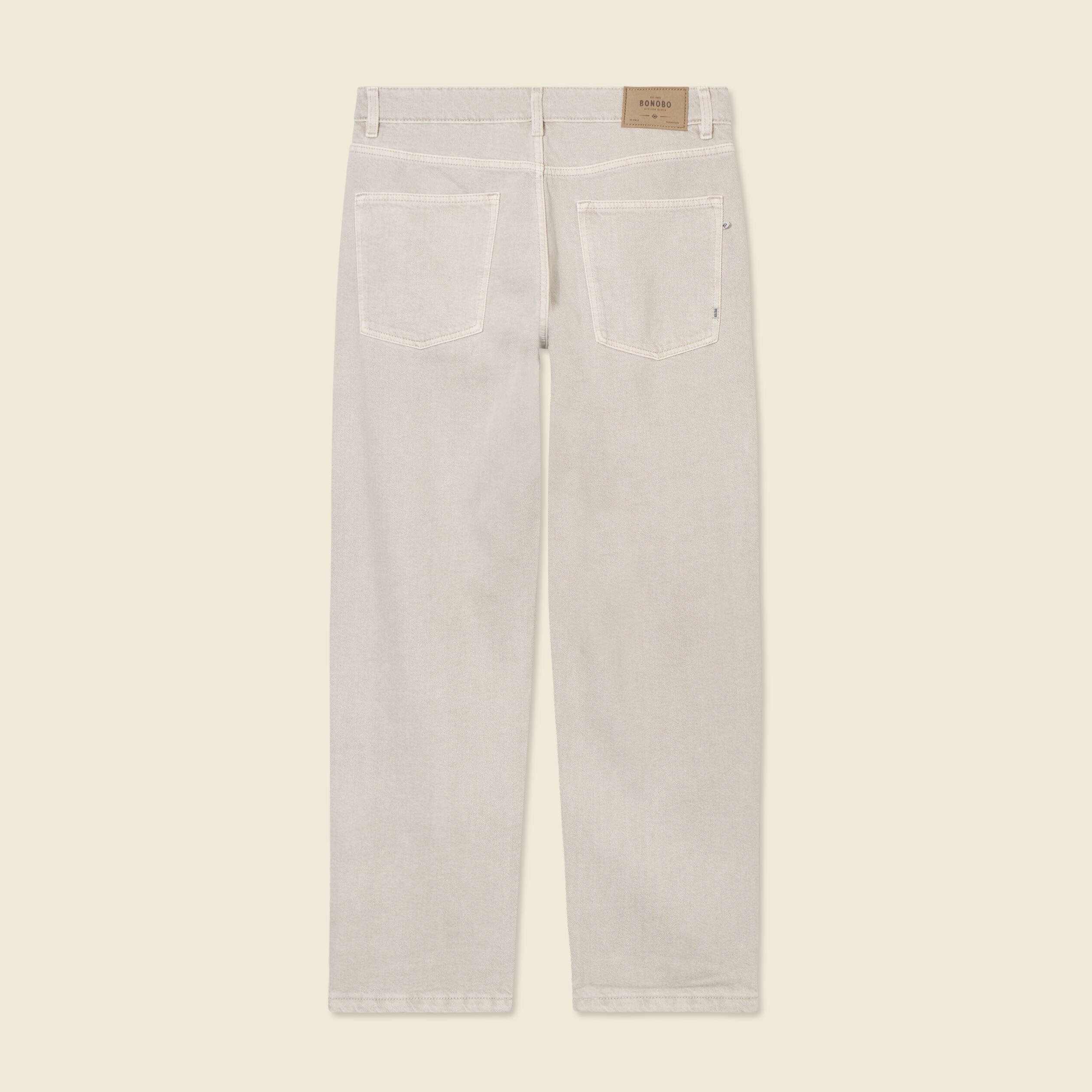 jeans large 5 poches denim snow gris homme Jeans large 5 poches denim snow gris homme