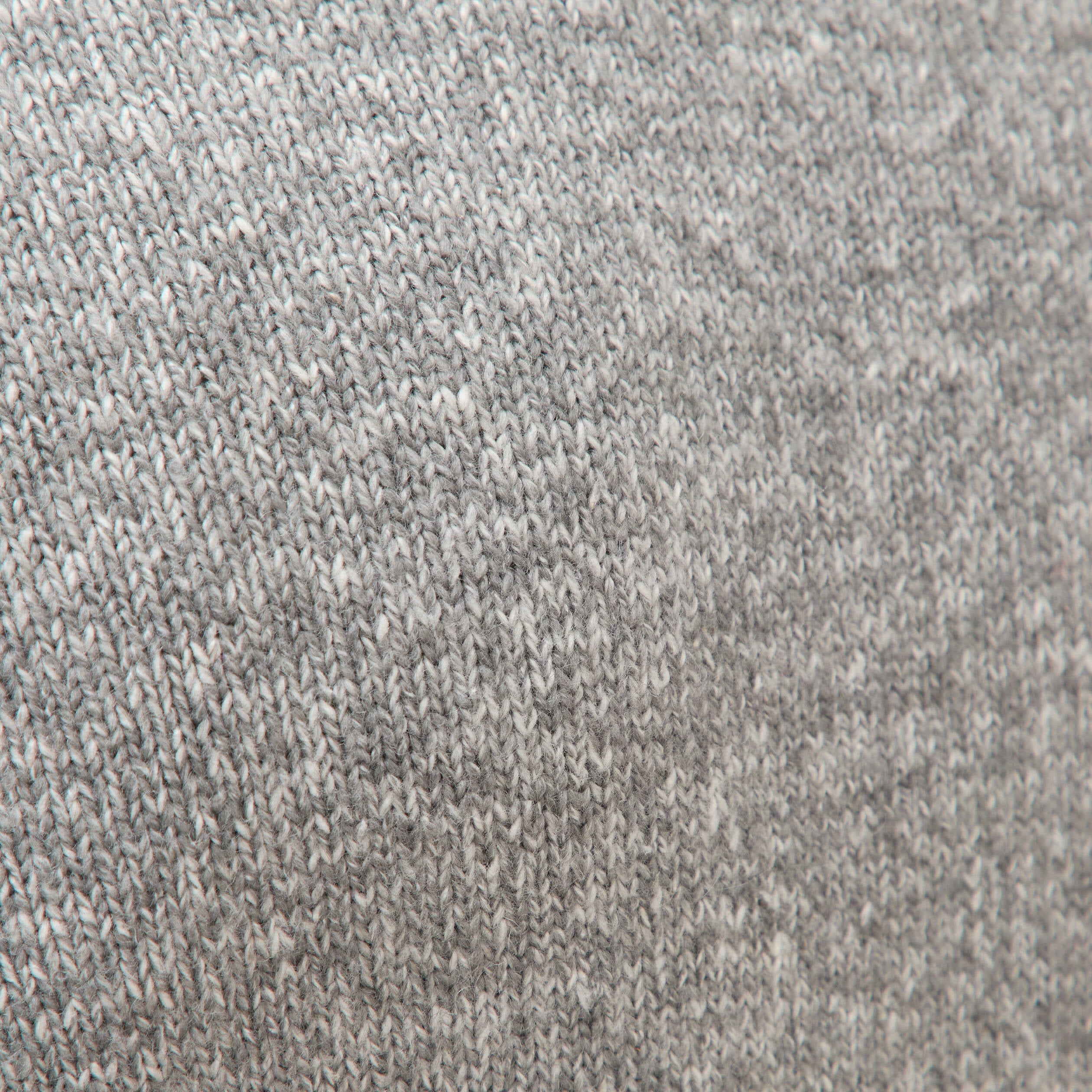 Pull droit tweed manches longues gris homme