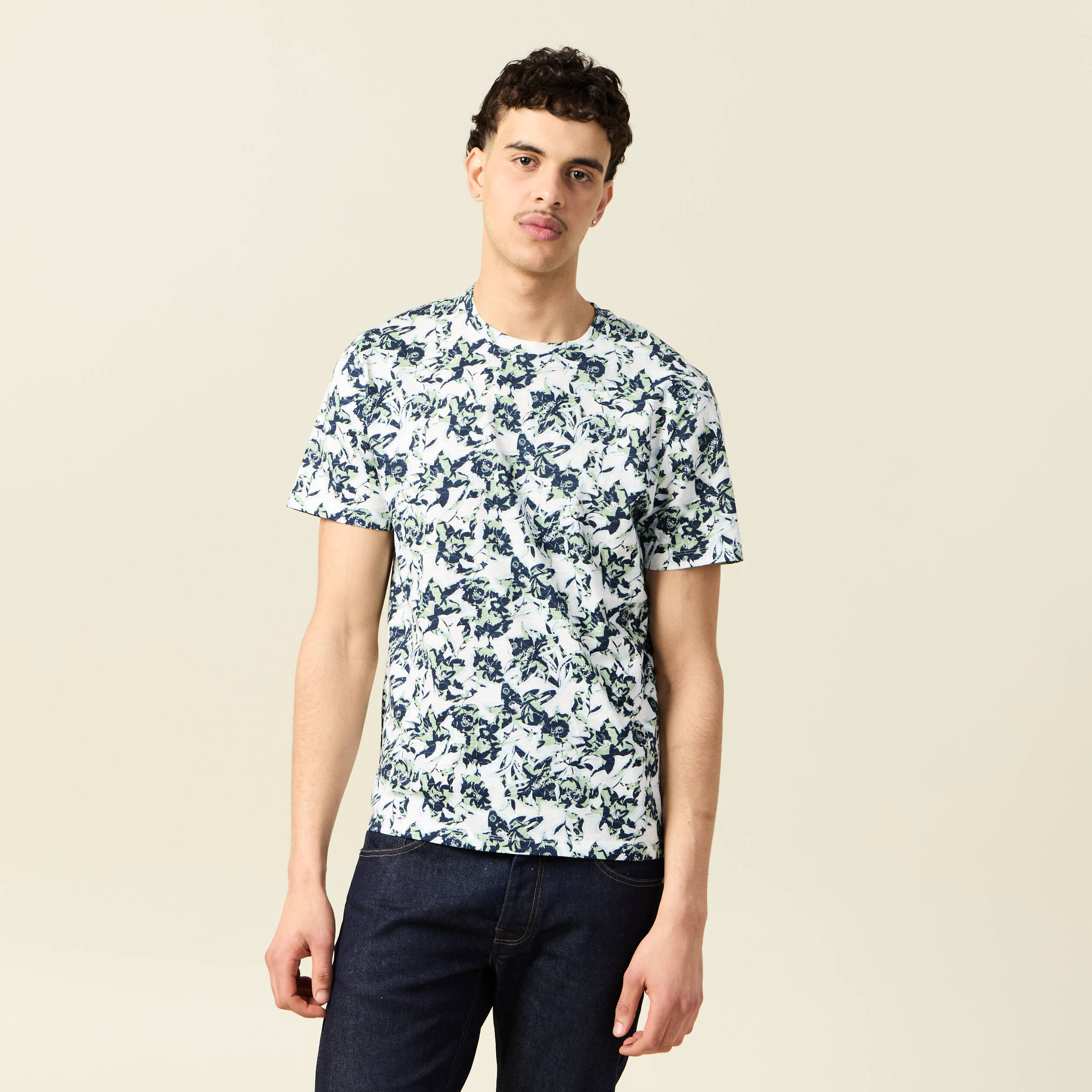 t shirt manches courtes vert homme T-shirt manches courtes vert homme