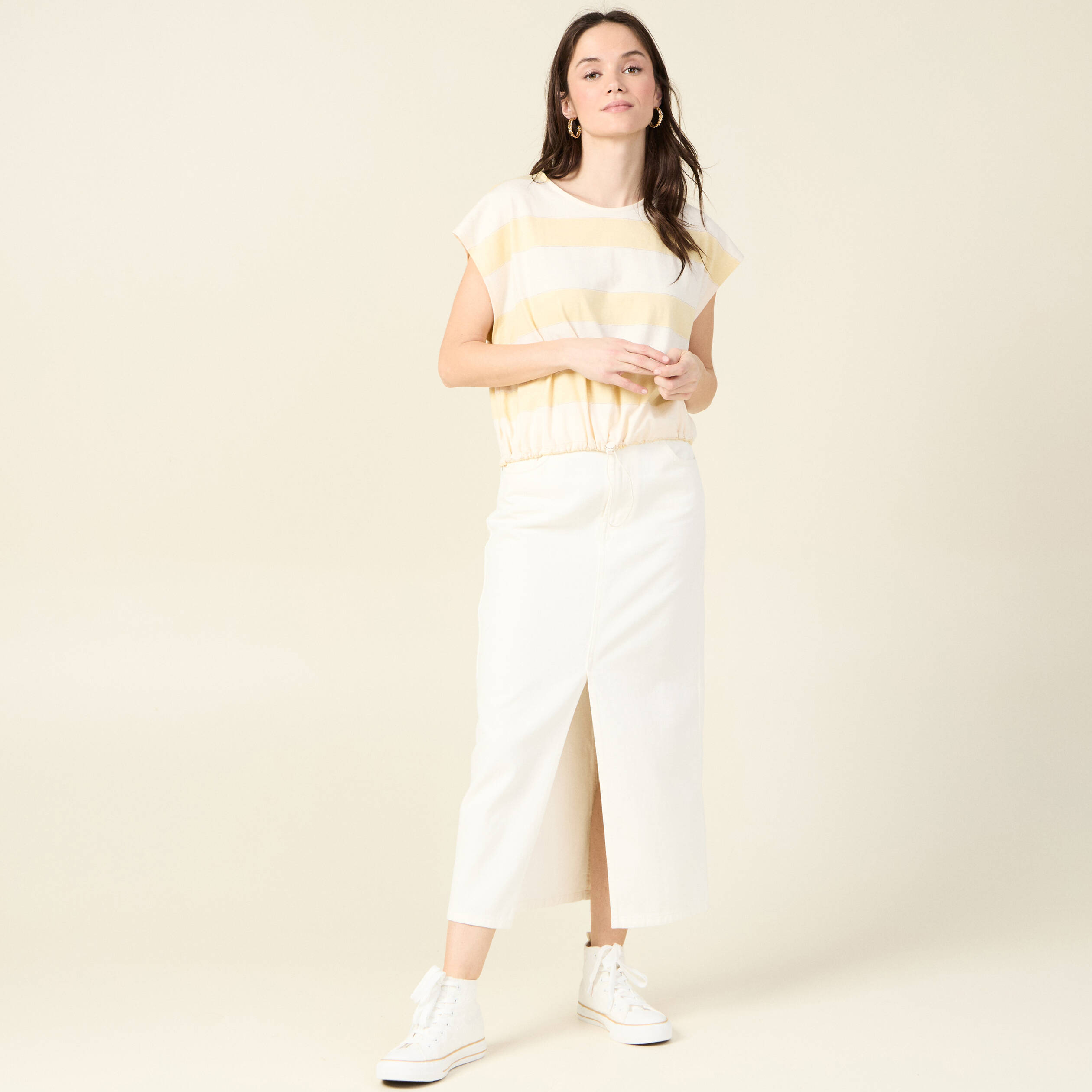 T-shirt,T-Shirt à Manches Courtes pour Homme et Femme,en Coton Délavé