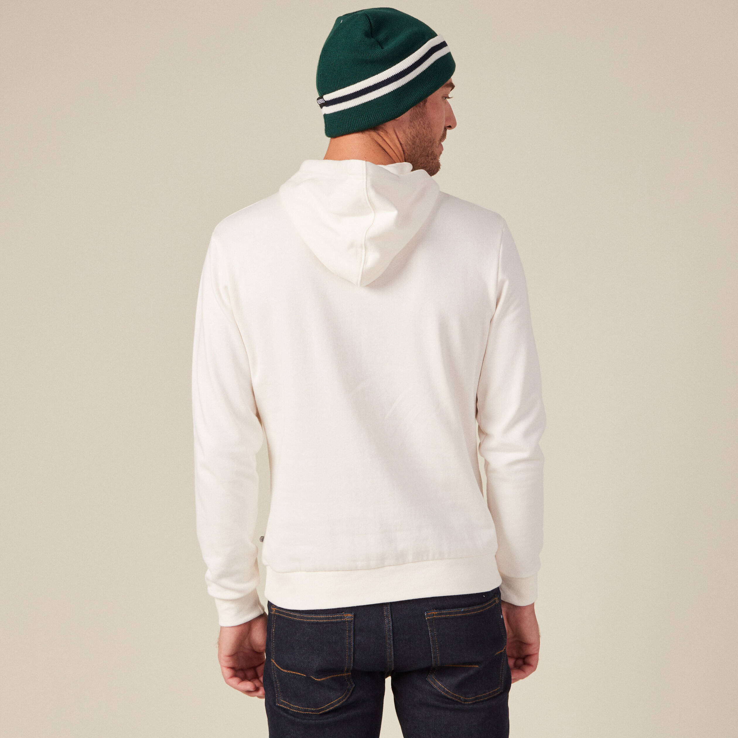 sweat a capuche smileyworld ecru homme Sweat à capuche SmileyWorld ecru homme