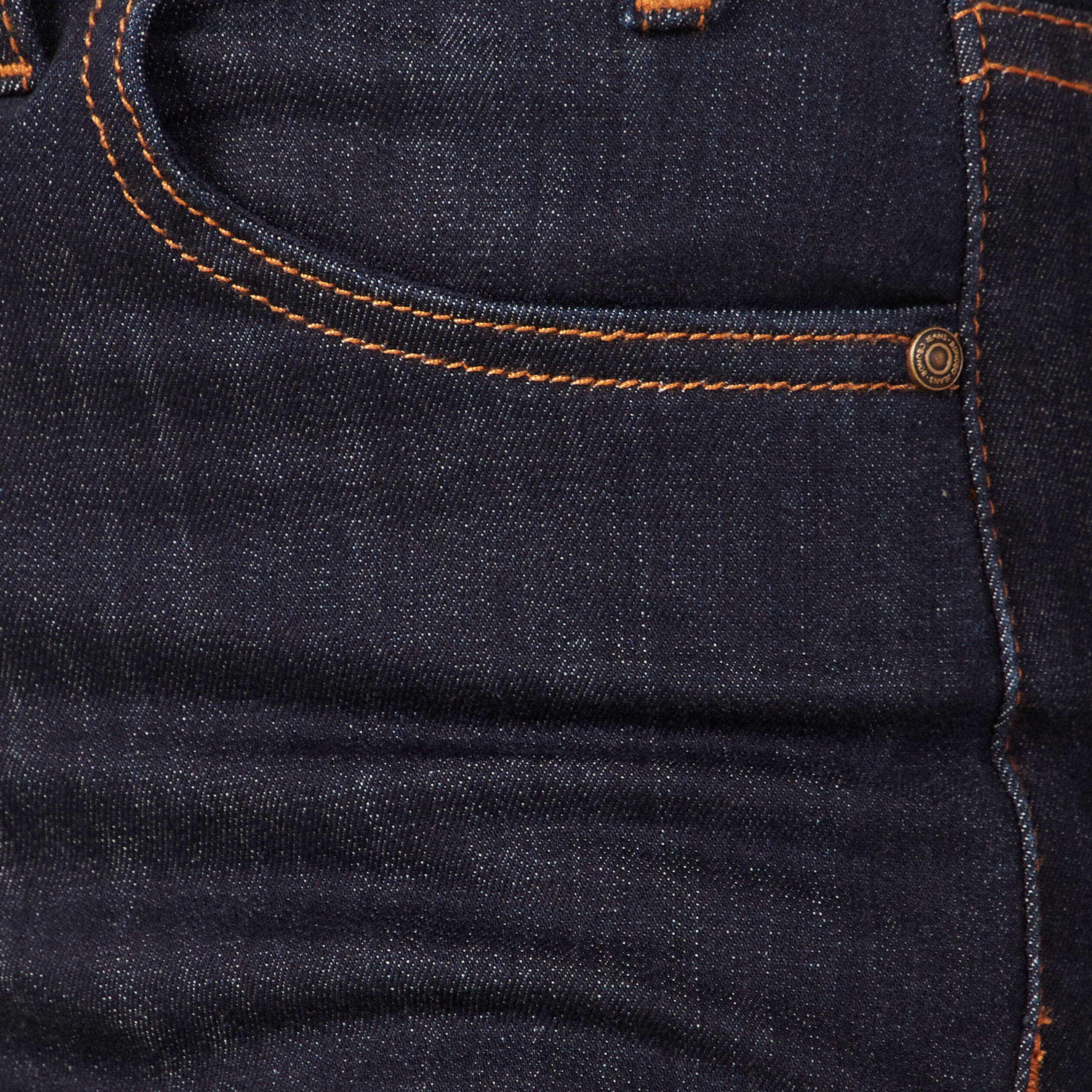 Jeans bootcut détails tressés denim brut femme
