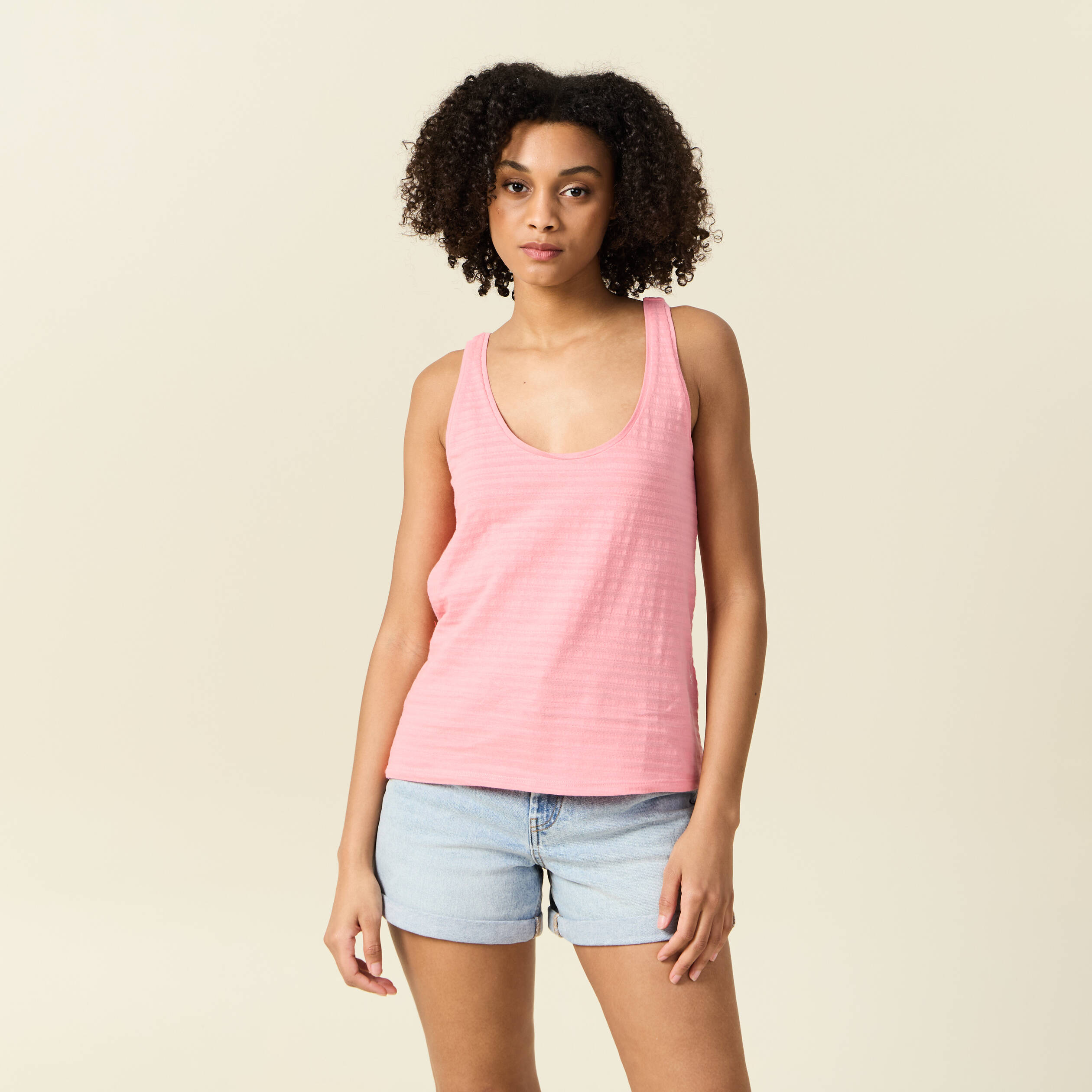 debardeur sans manches rose femme Débardeur sans manches rose femme