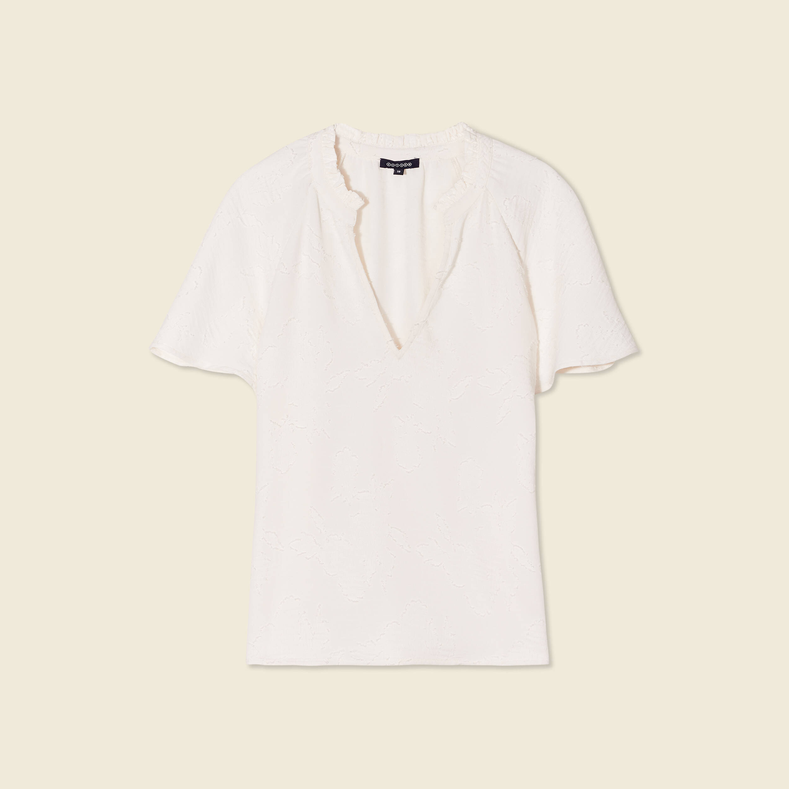 blouse manches courtes blanc femme Blouse manches courtes blanc femme