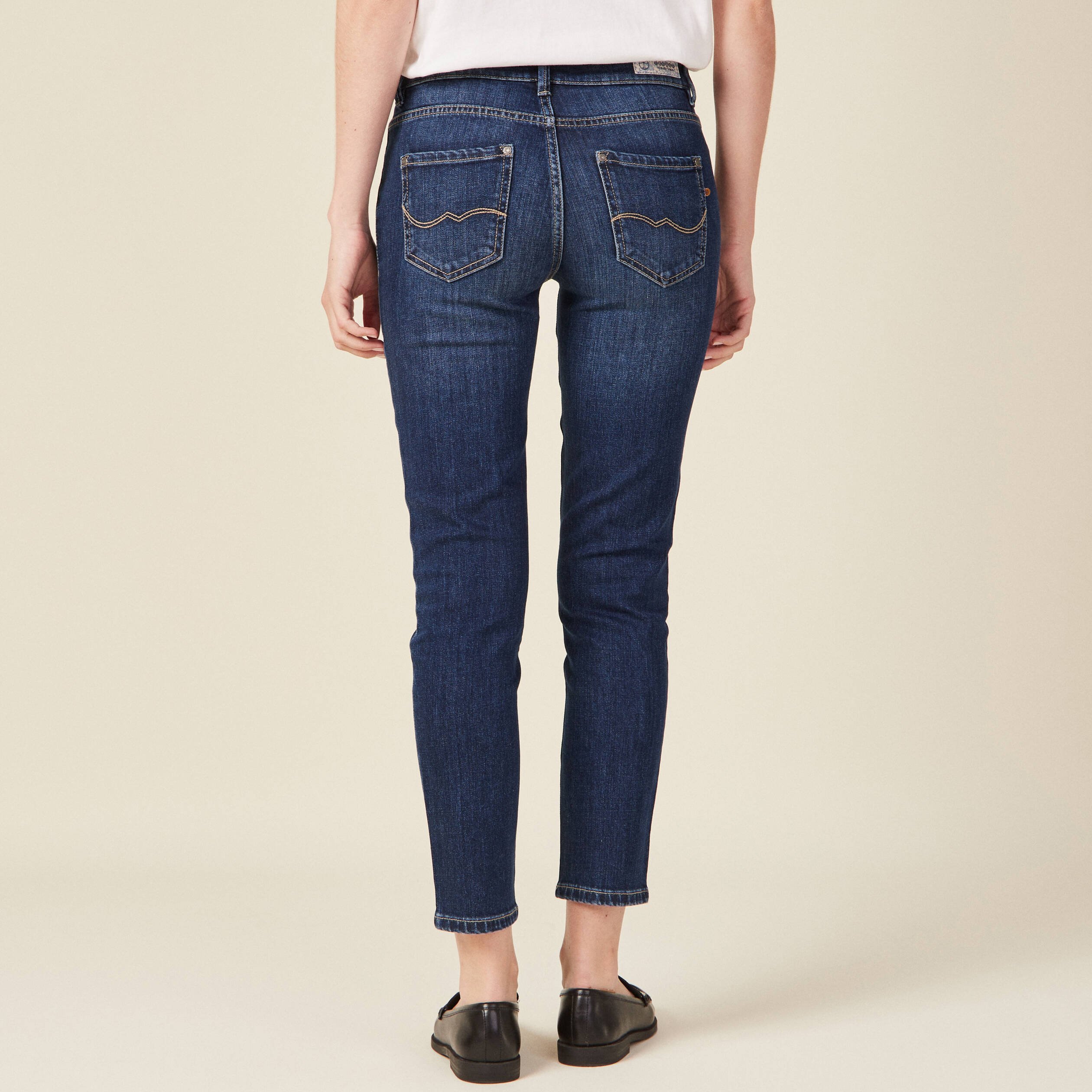 Jean taille basse top skinny femme