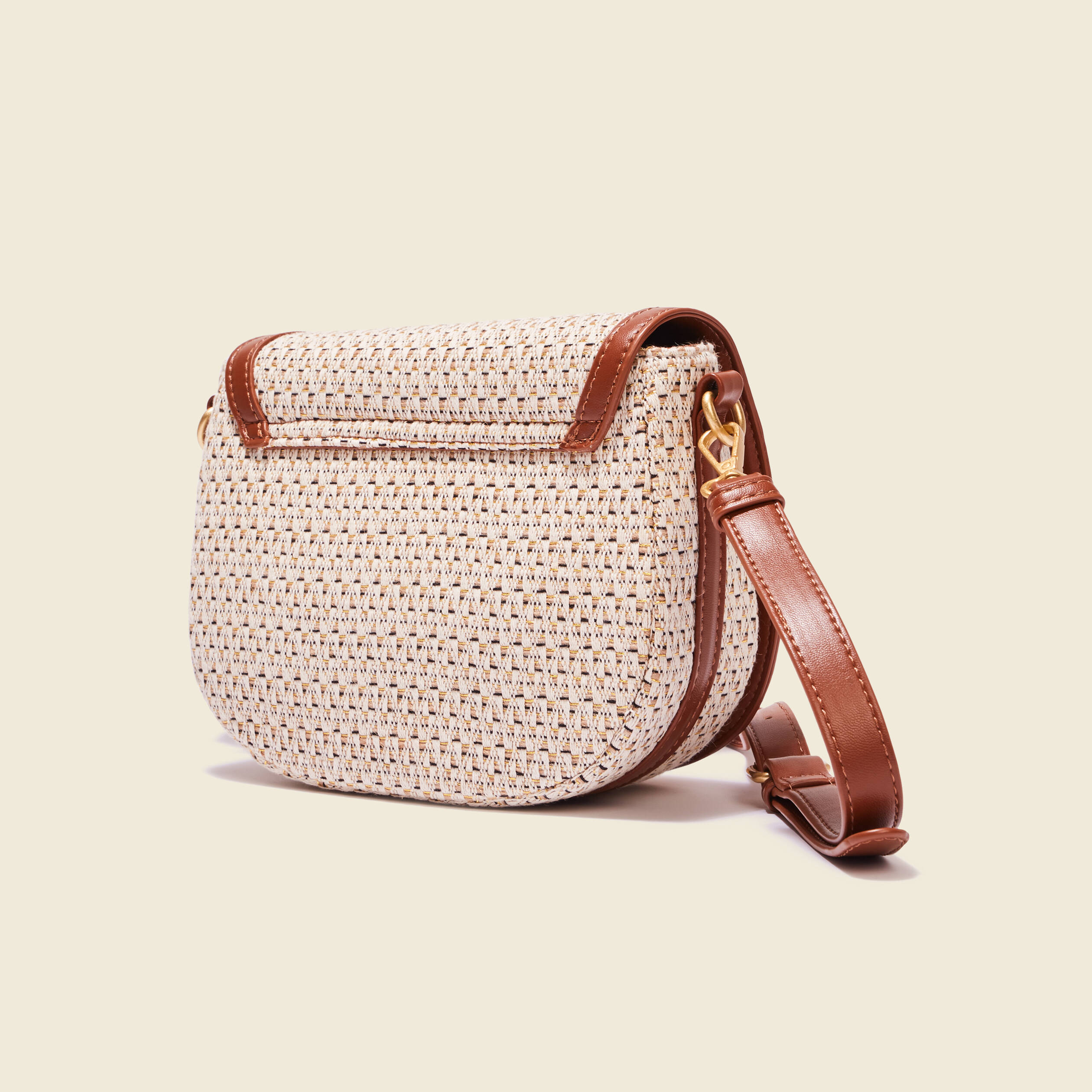 Sac besace arrondi marron femme Bonobo