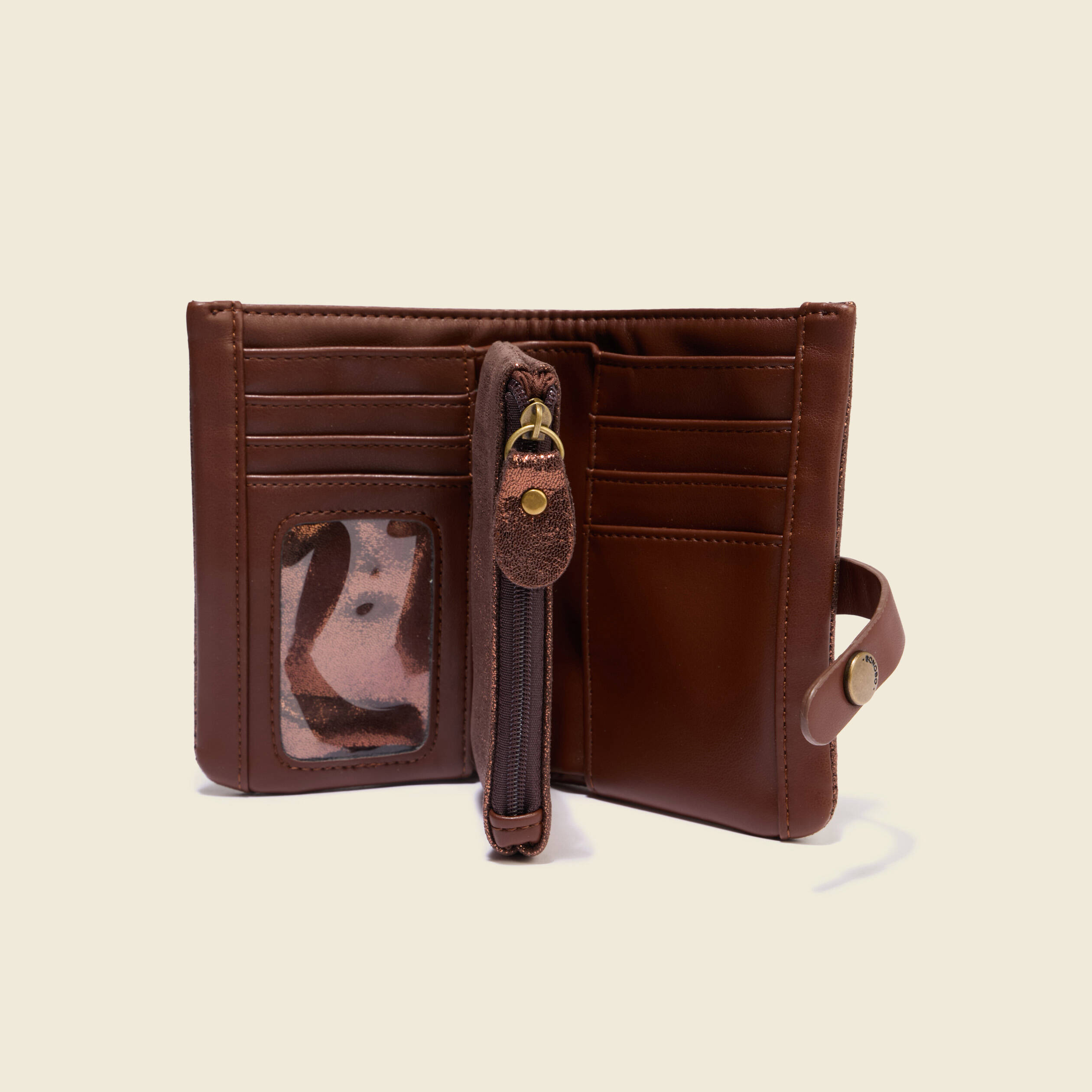 portefeuille marron cognac femme Portefeuille marron cognac femme