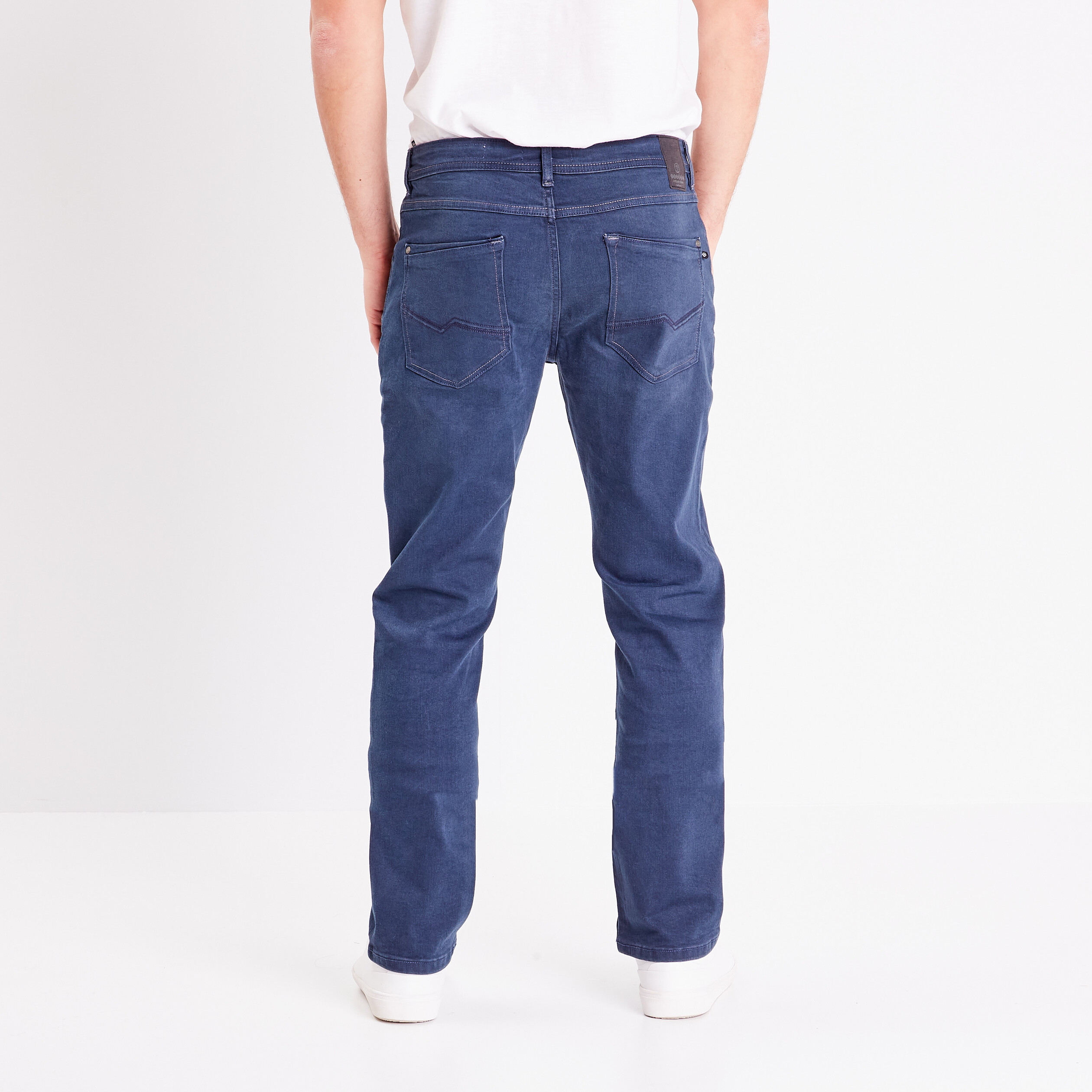 Jeans straight taille standard denim stone homme