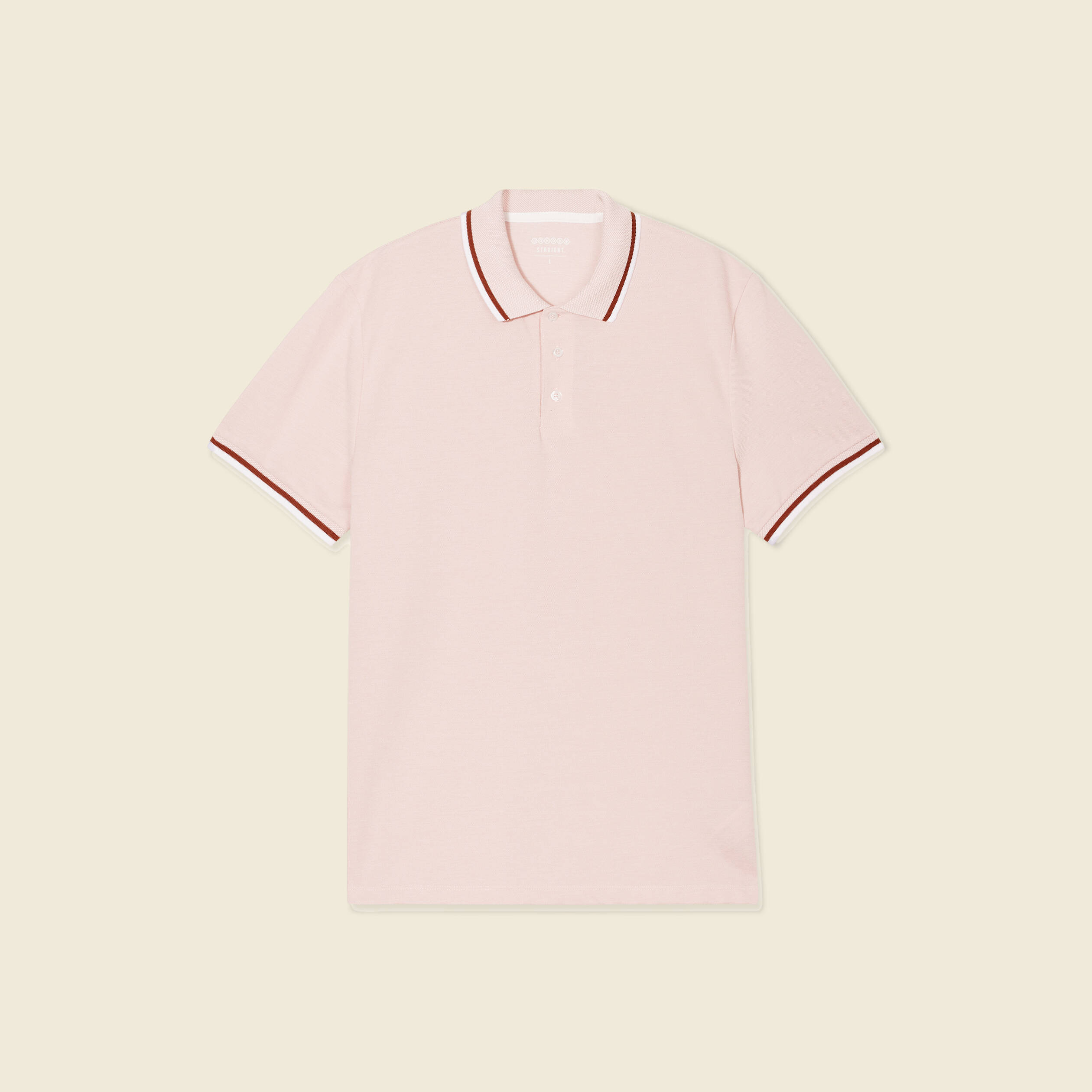 polo manches courtes rose pastel homme Polo manches courtes rose pastel homme