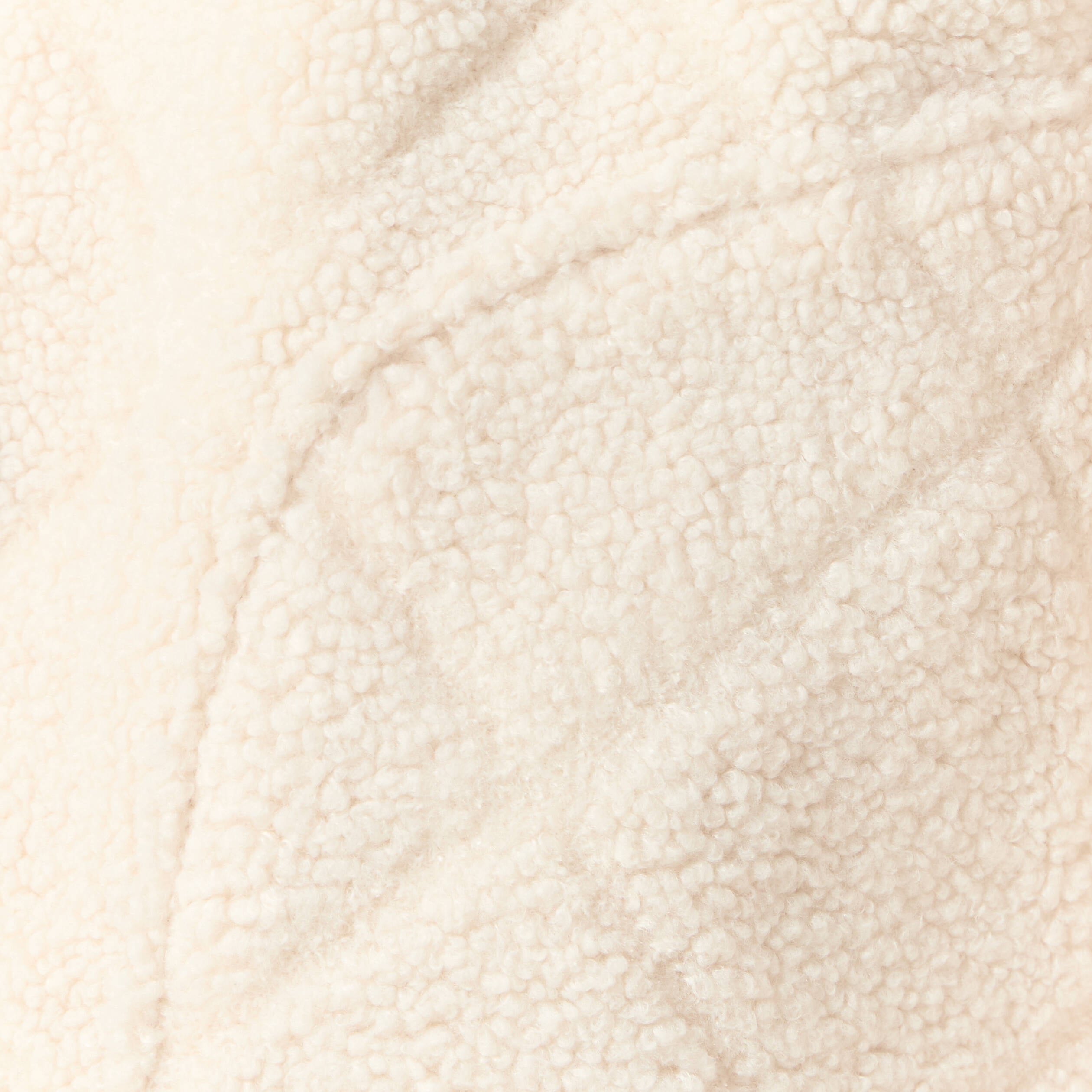 Blouson bouclette creme femme