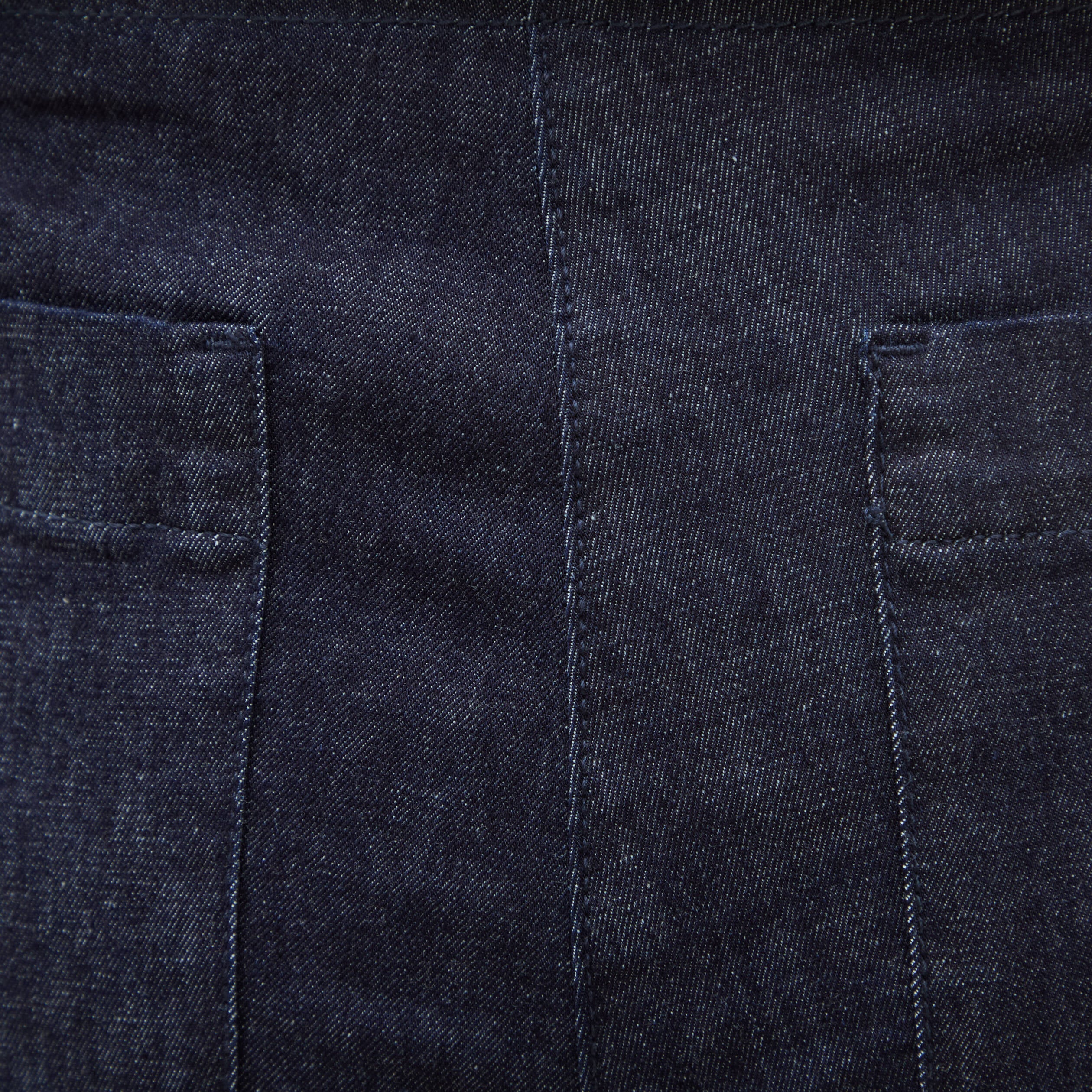 Jeans flare &agrave; pont denim brut femme