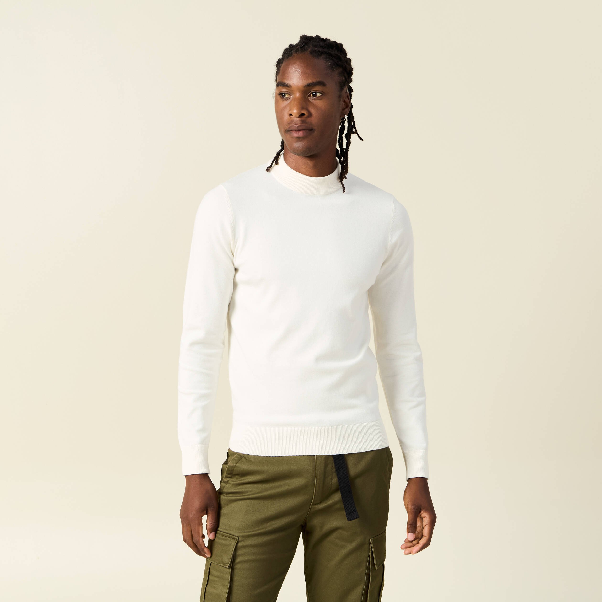 pull manches longues ecru homme Pull manches longues ecru homme