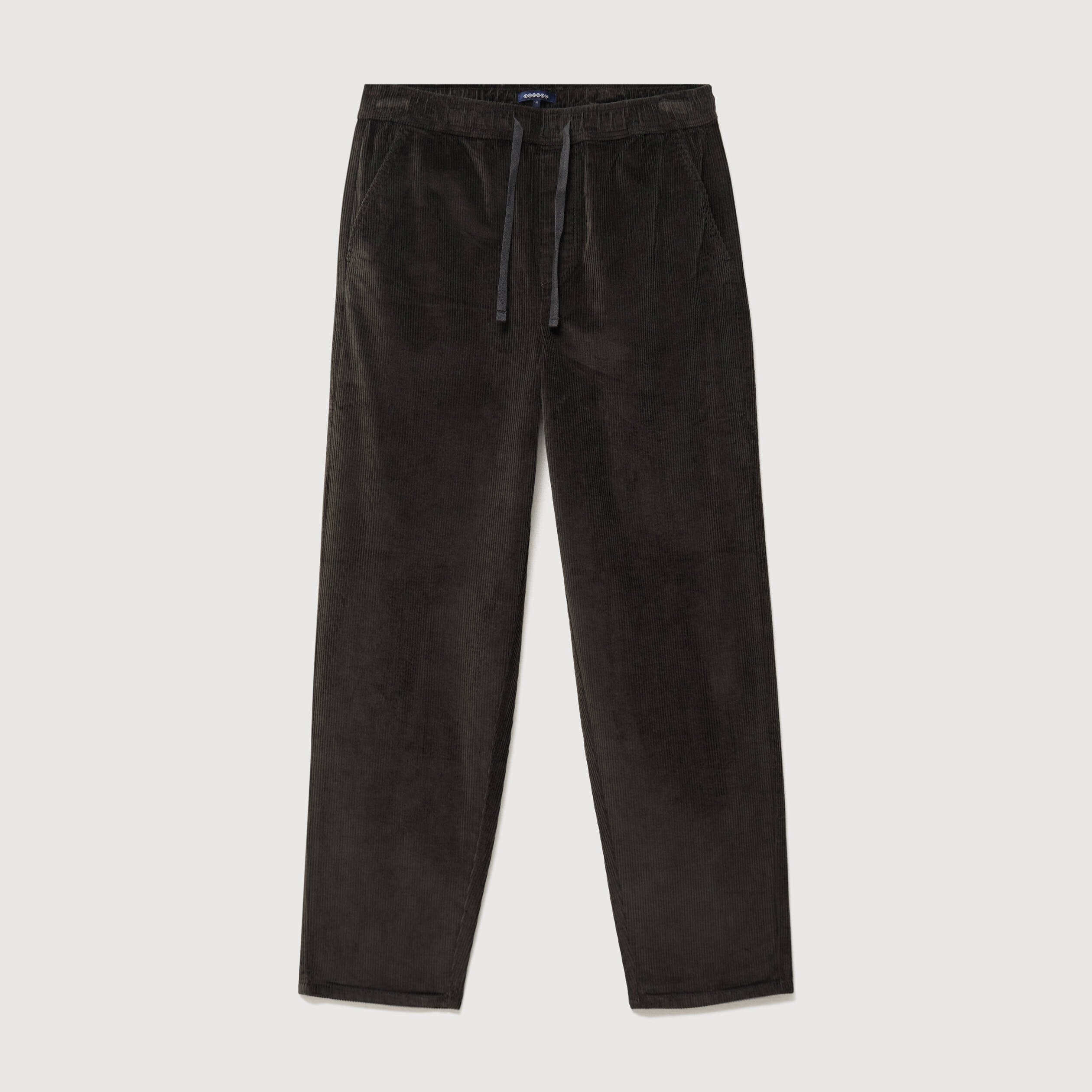 Pantalon large en velours vert kaki homme