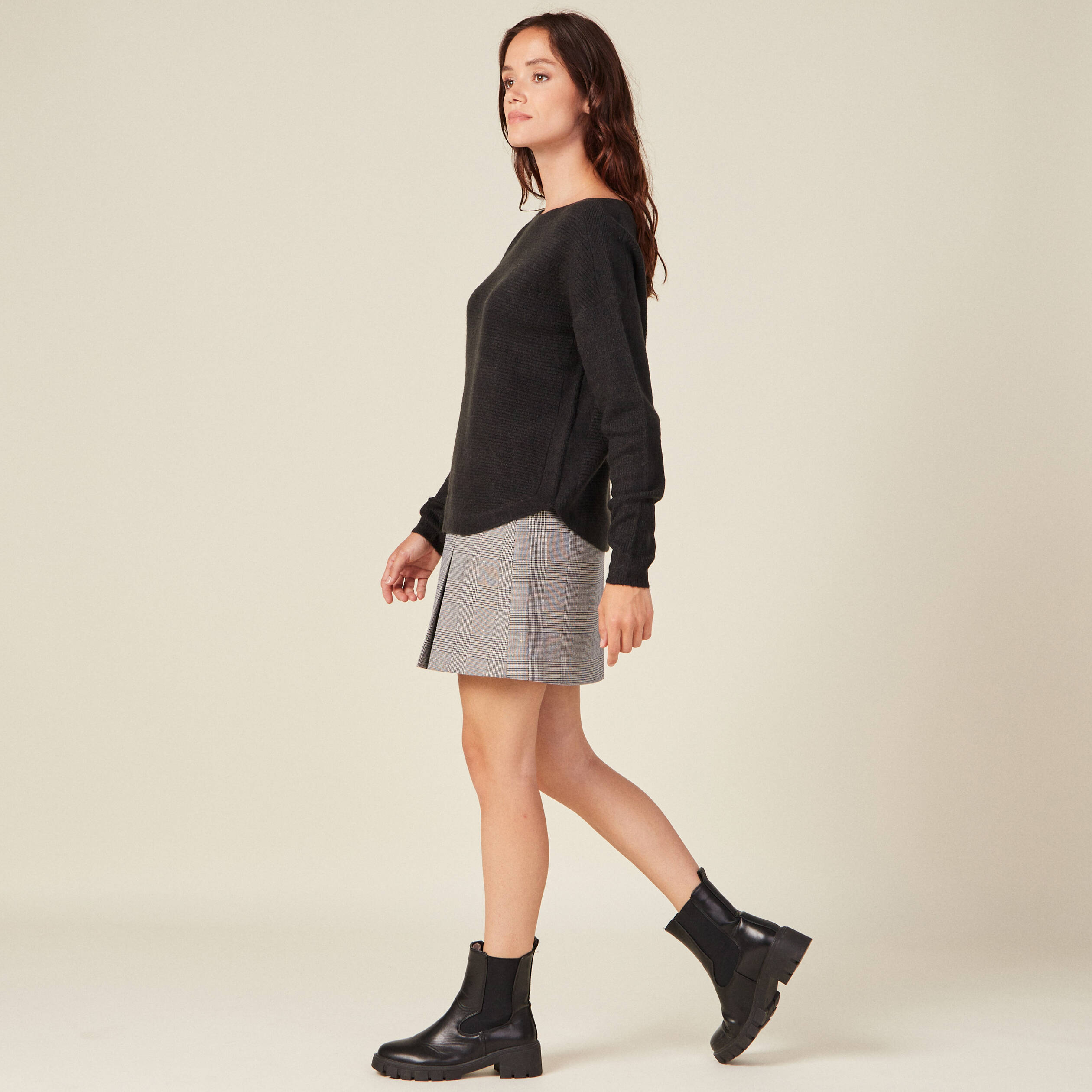 pull manches longues noir femme Pull manches longues noir femme