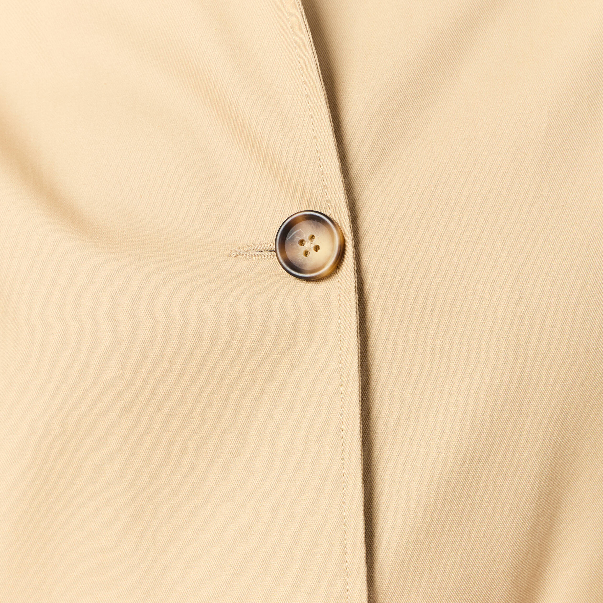 Trench long enduit beige femme