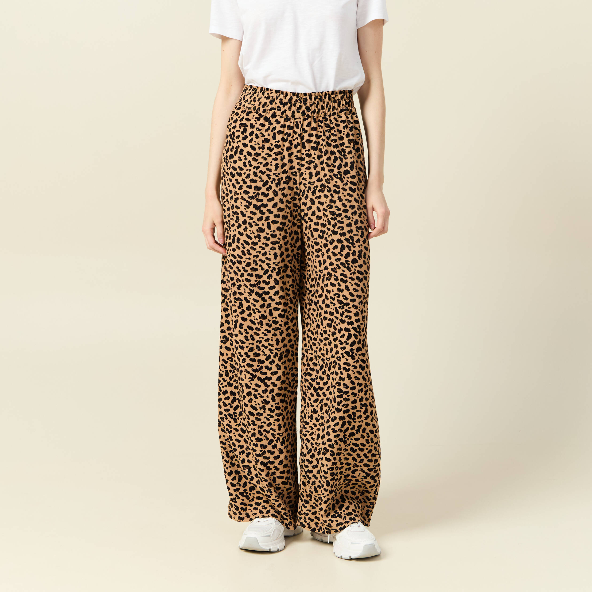 pantalon large fuide camel femme Pantalon large fuide camel femme