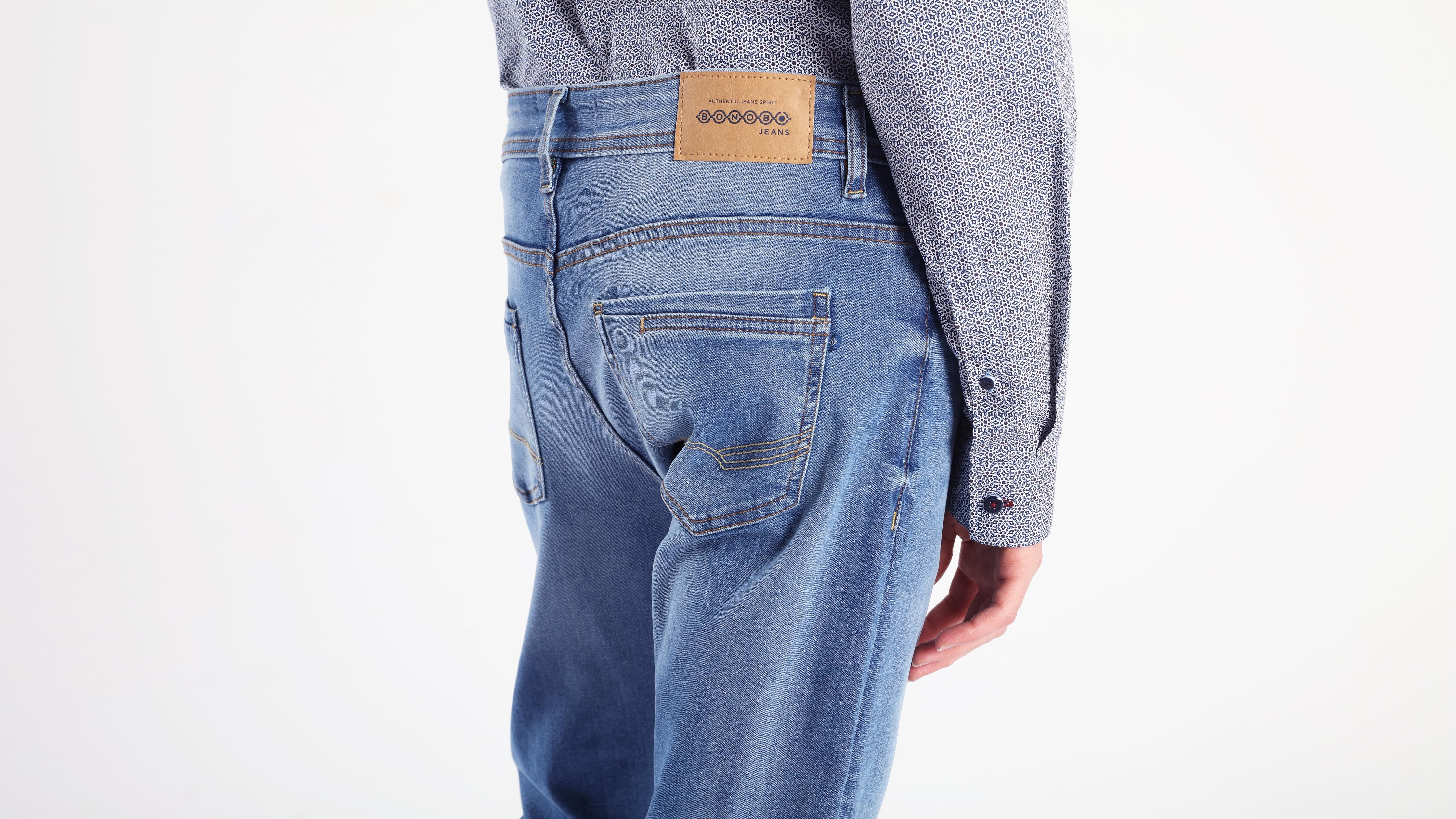 Jeans slim crinkle Instinct denim used homme