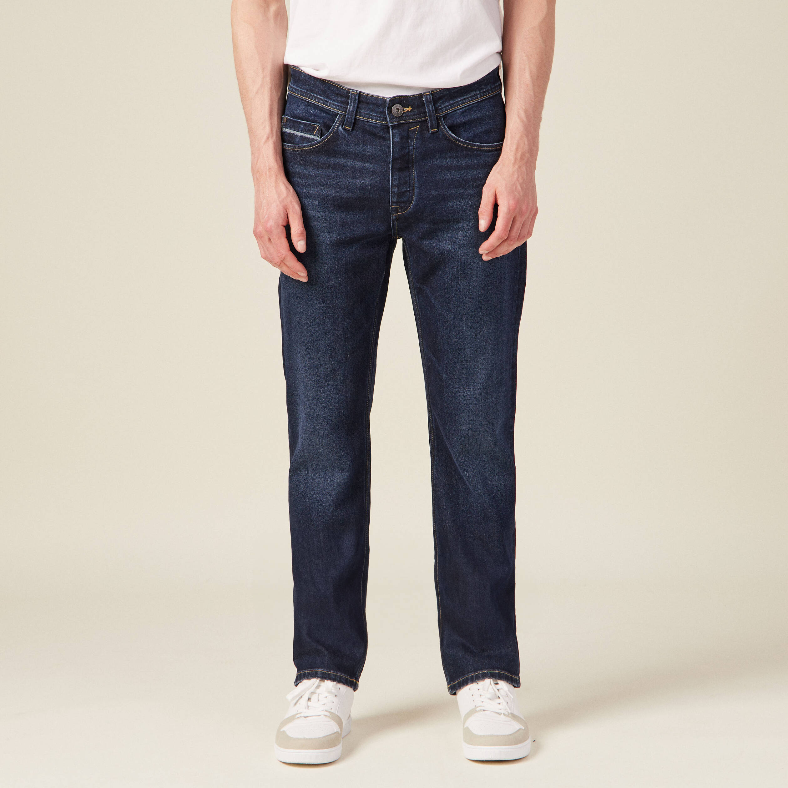 jeans regular 5 poches denim brut homme Jeans regular 5 poches denim brut homme