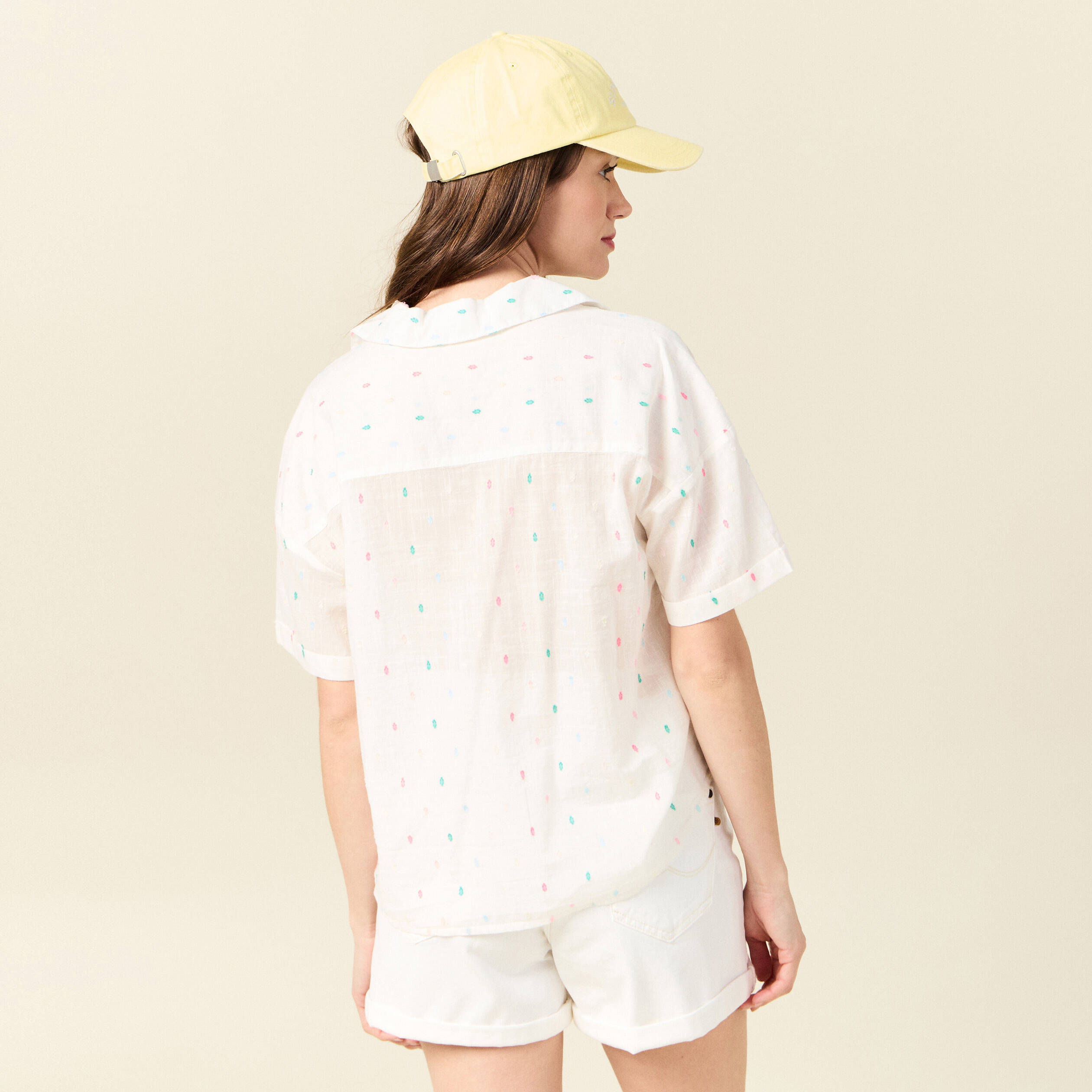 chemise manches courtes multicolore femme Chemise manches courtes multicolore femme