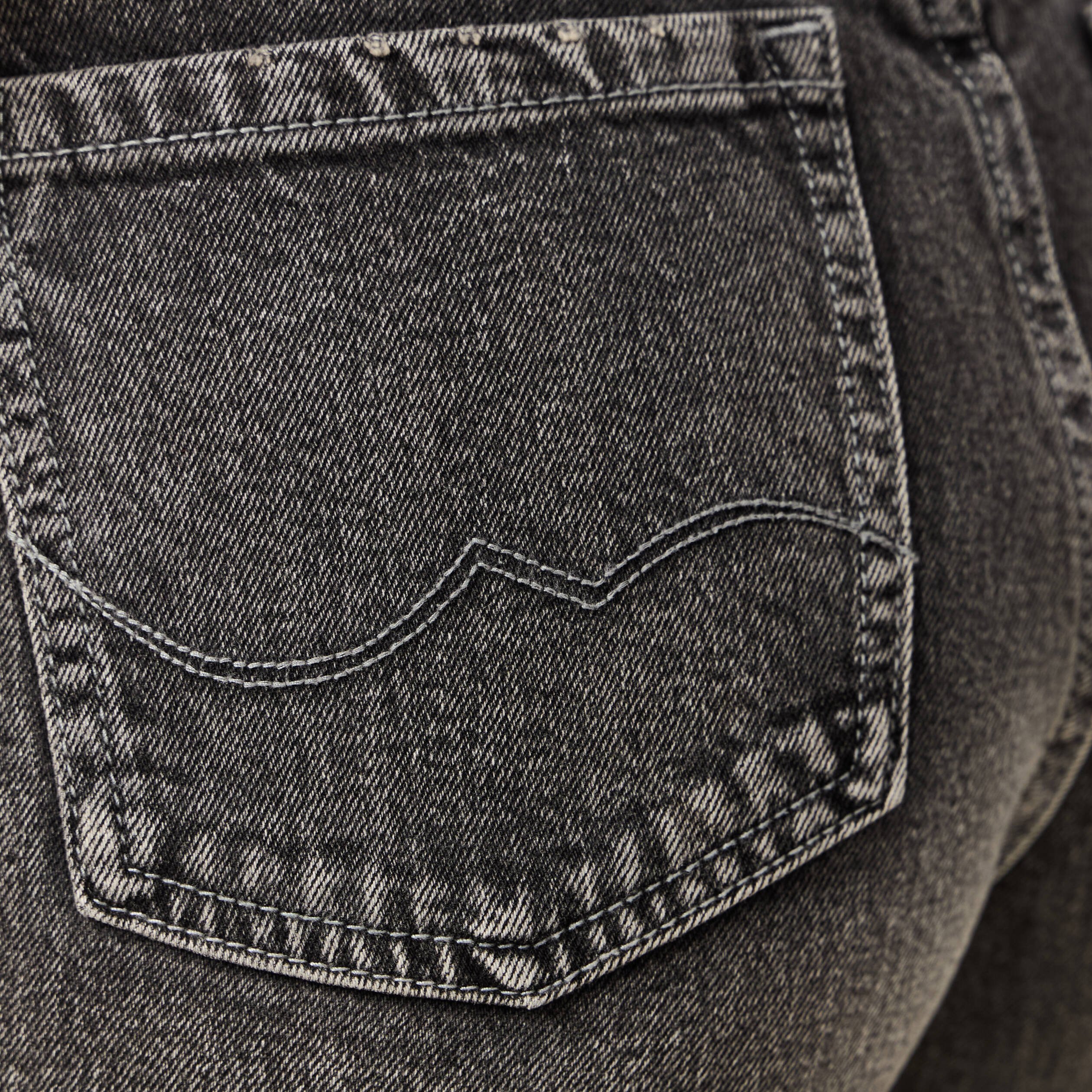 jeans large taille haute denim snow gris femme Jeans large taille haute denim snow gris femme