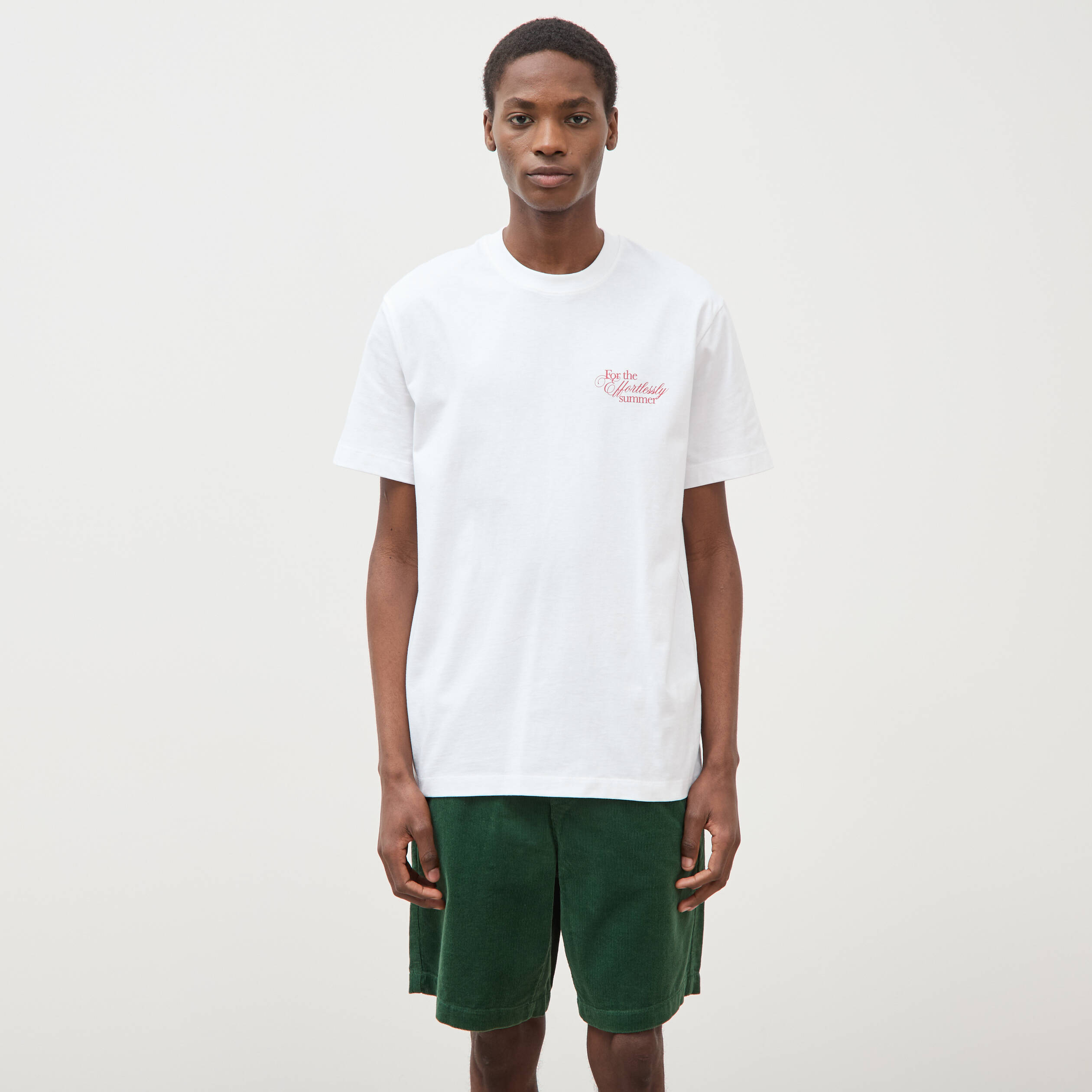 T-shirt en coton blanc homme