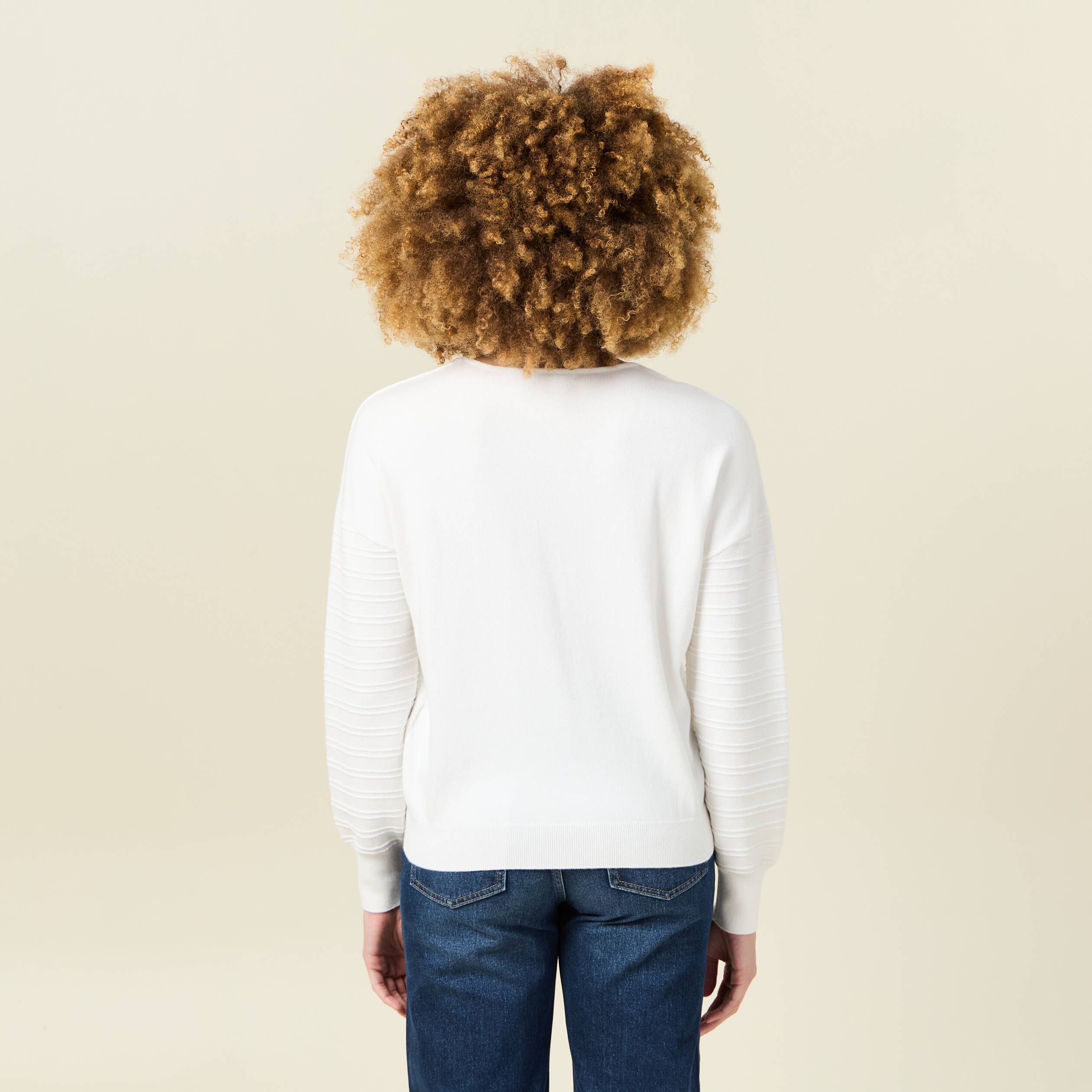 pull manches longues blanc femme Pull manches longues blanc femme
