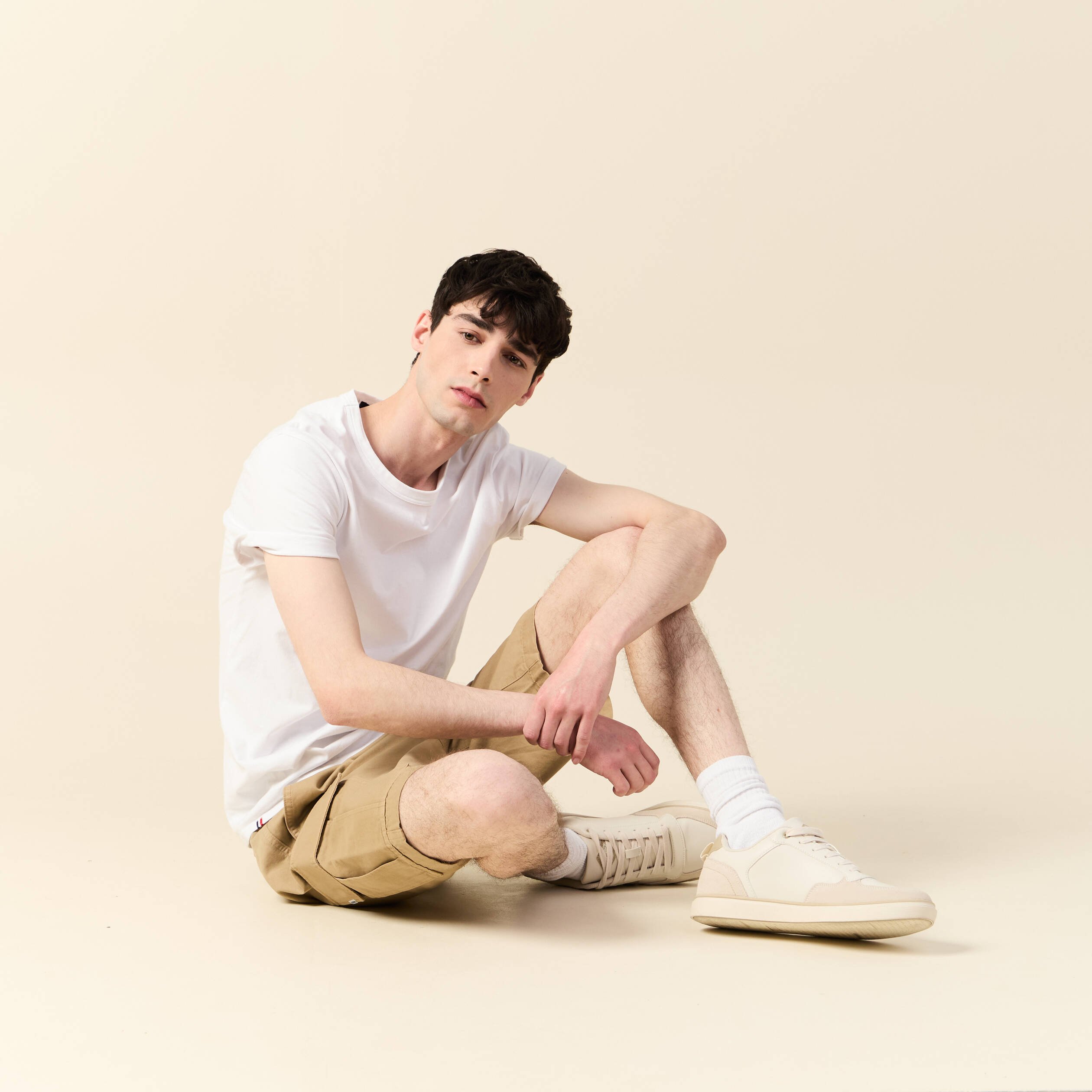 bermuda droit cargo taupe homme Bermuda droit cargo taupe homme