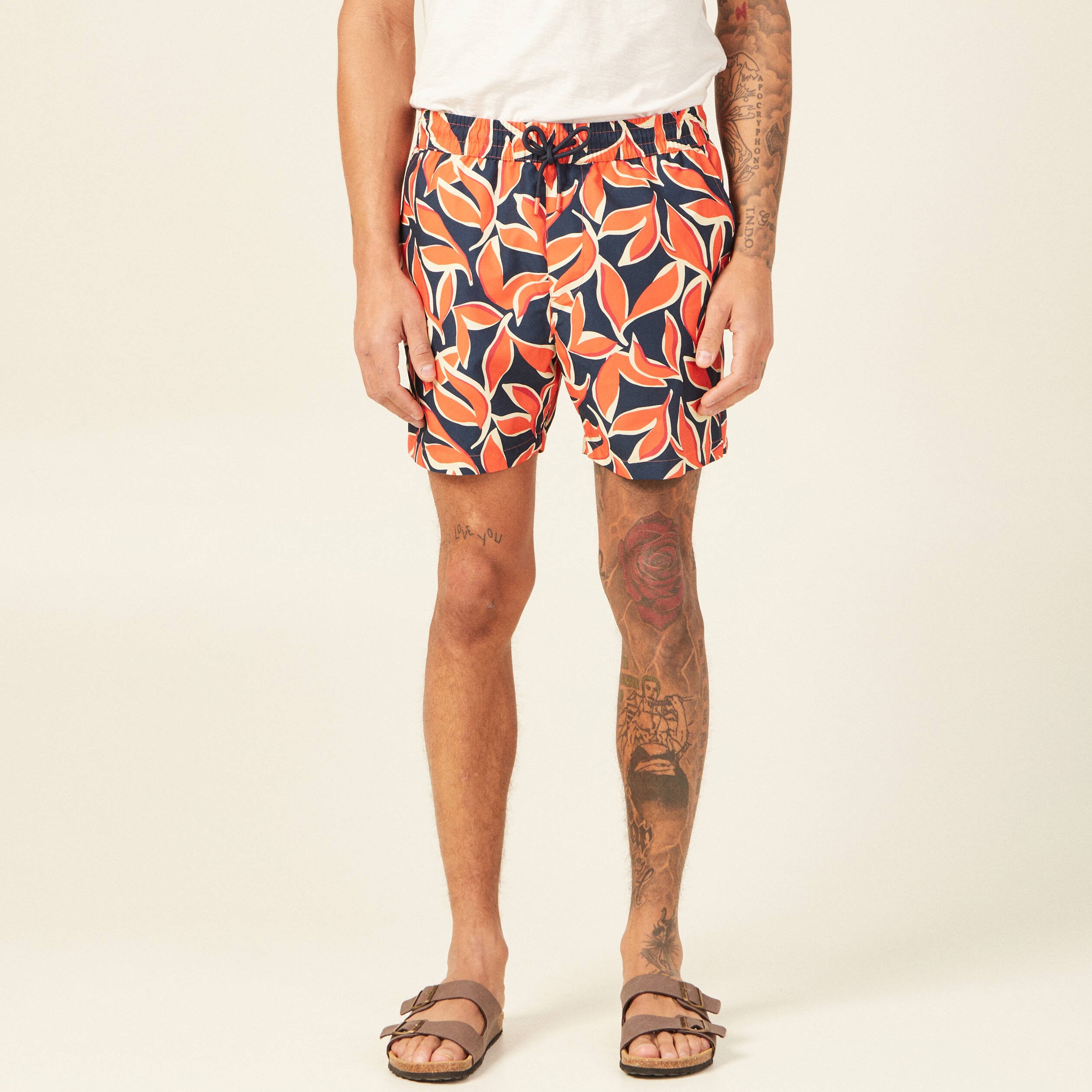 short de bain orange homme Short de bain orange homme