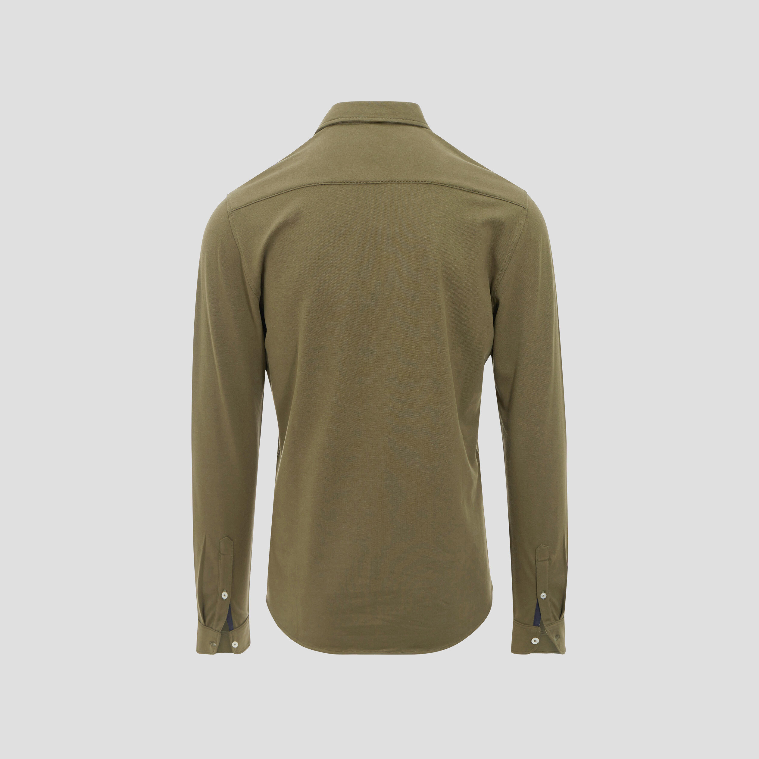 Chemise manches longues taupe homme