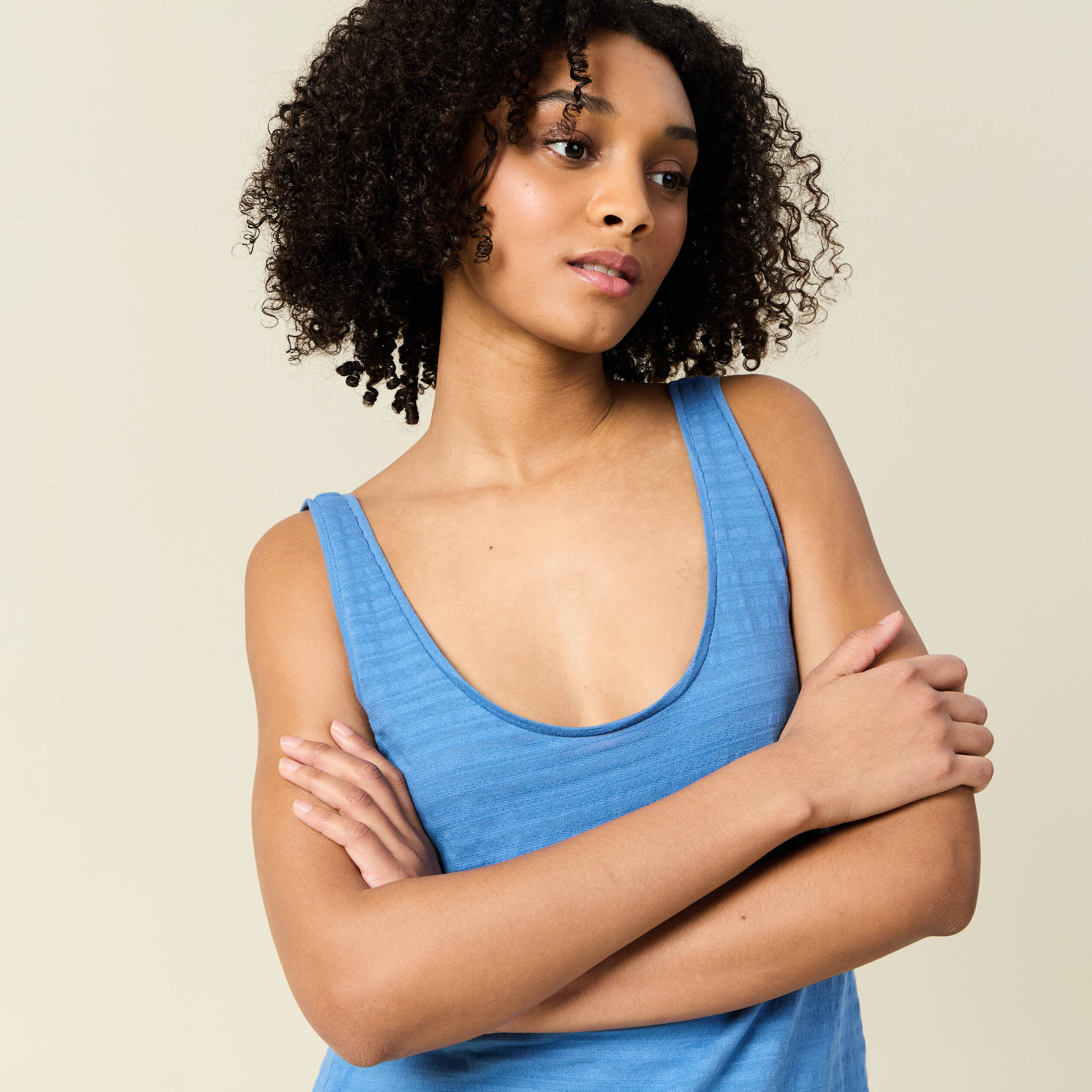 debardeur sans manches bleu femme Débardeur sans manches bleu femme
