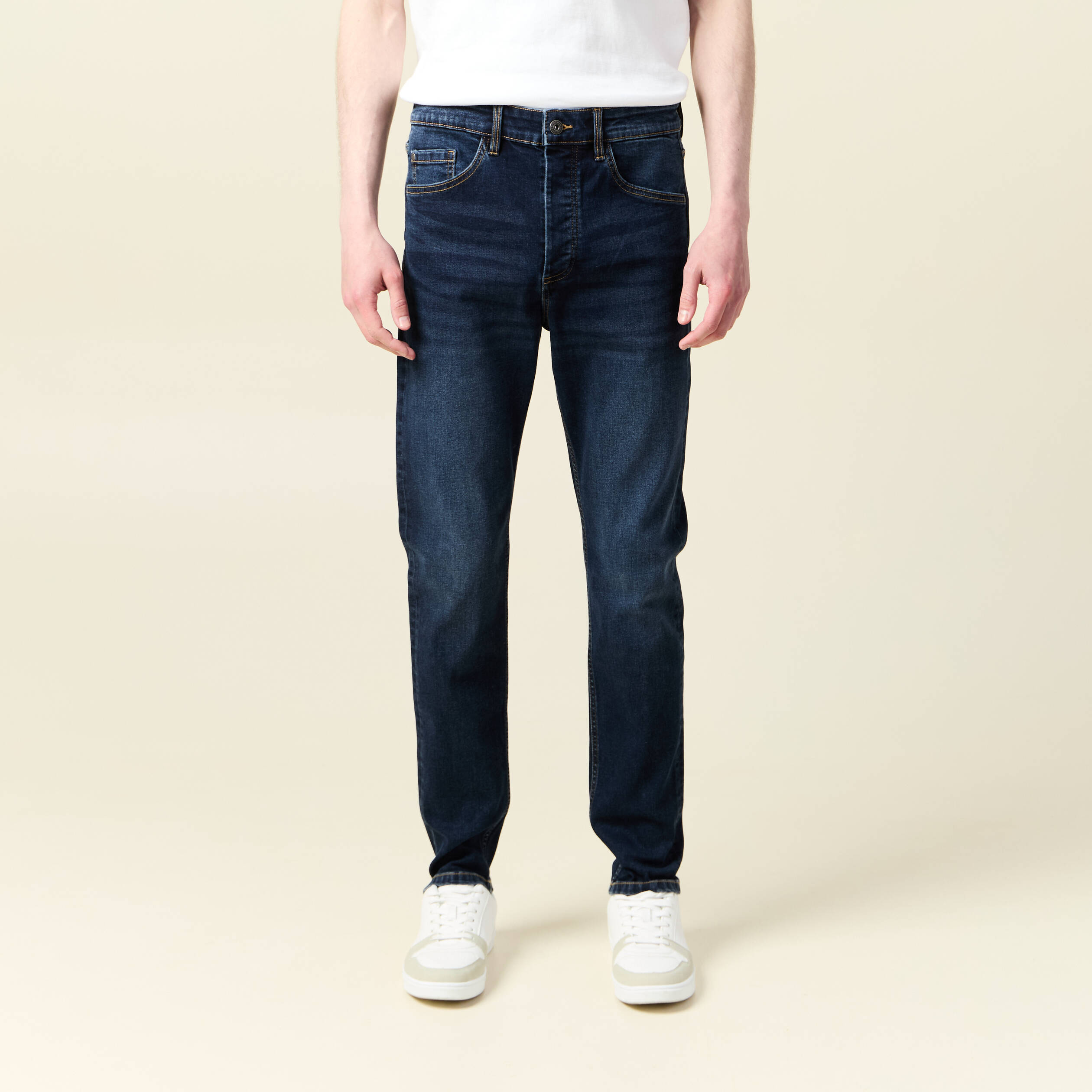 Jeans skinny tapered denim brut homme