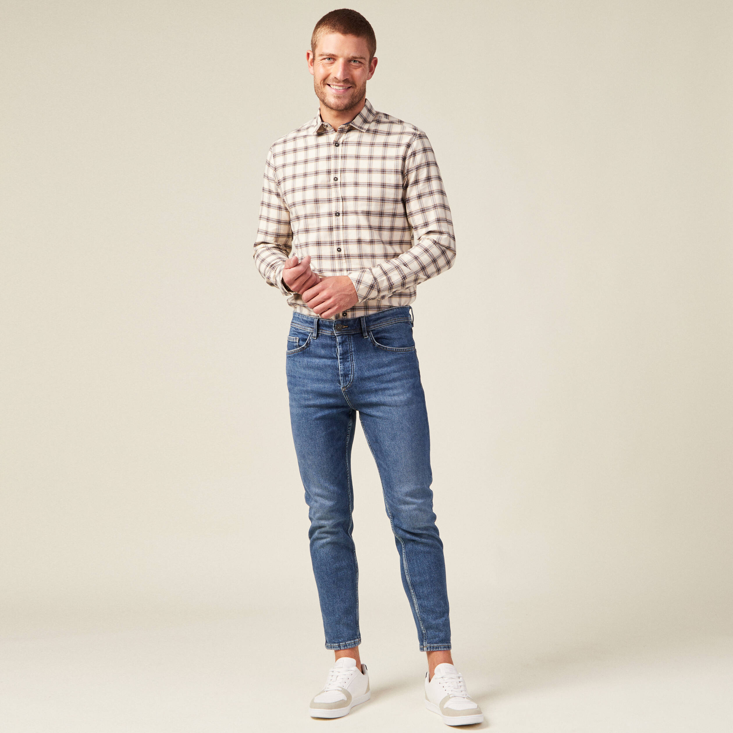 chemise eco responsable ecru homme Chemise éco-responsable ecru homme